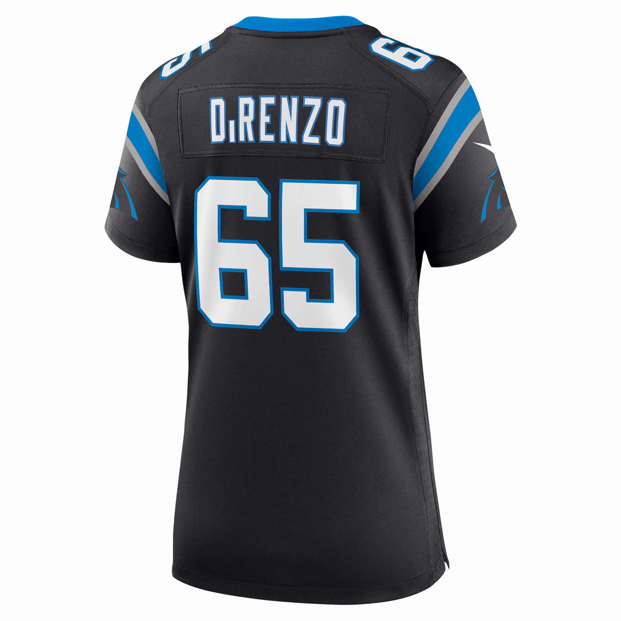 J.D. DiRenzo Carolina Panthers Women's  Game Jersey -  Black