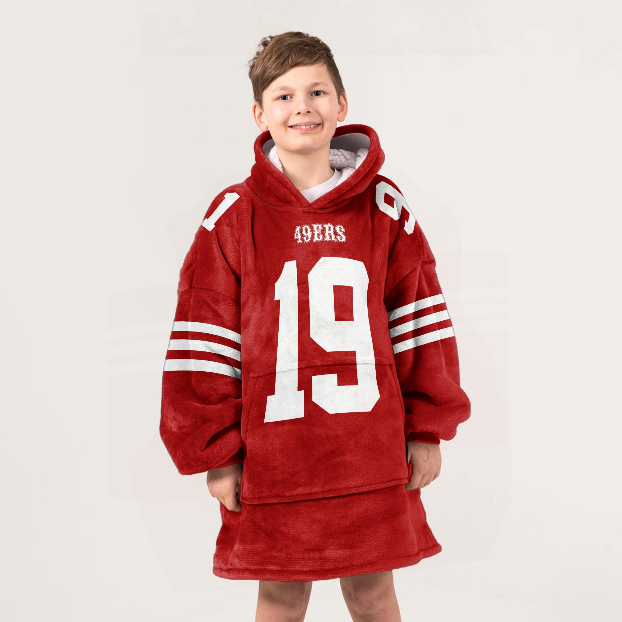 Adult D.S 19 San Francisco 49ers Football Unisex Blanket Hoodie