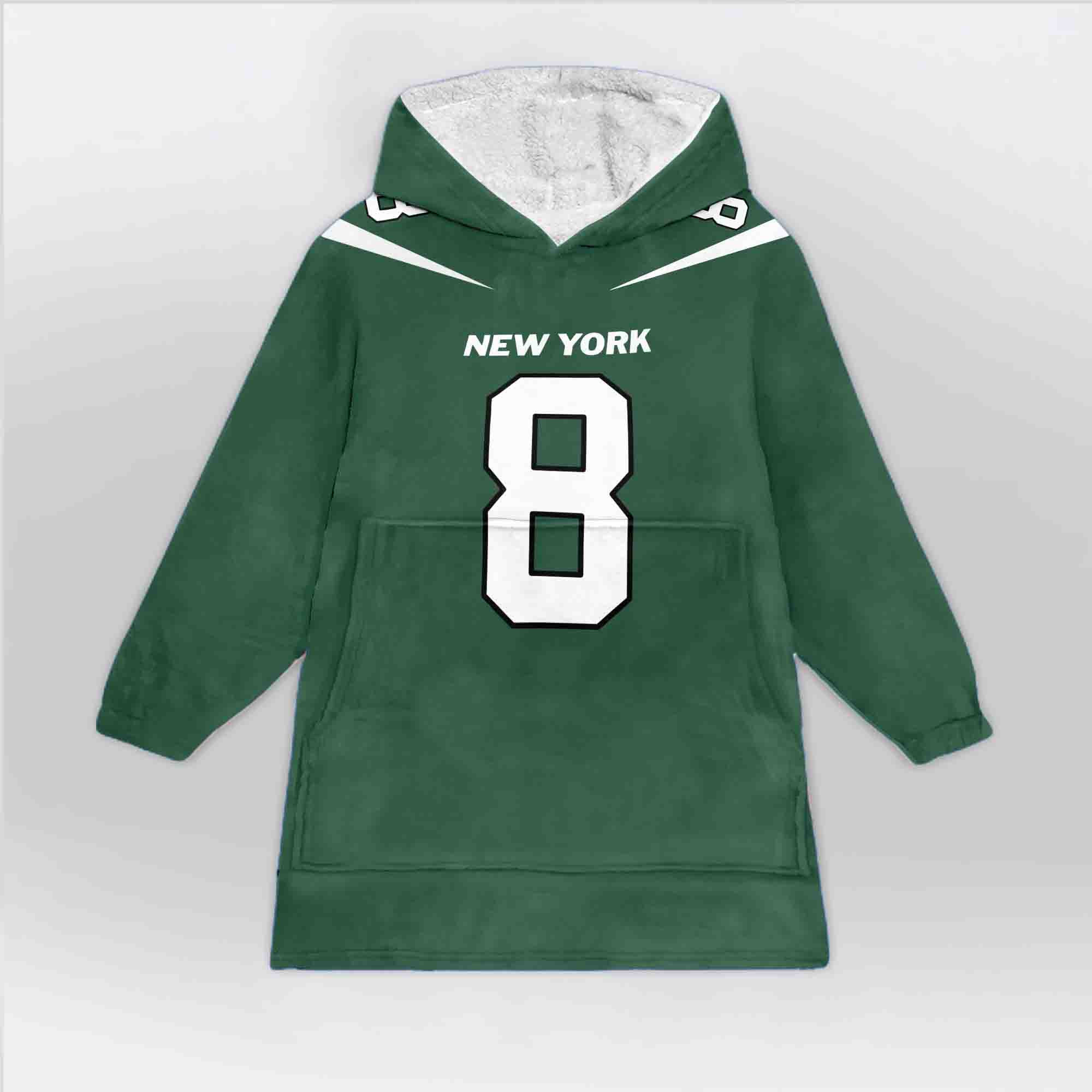 Adult AR 8 New York Football Unisex Blanket Hoodie