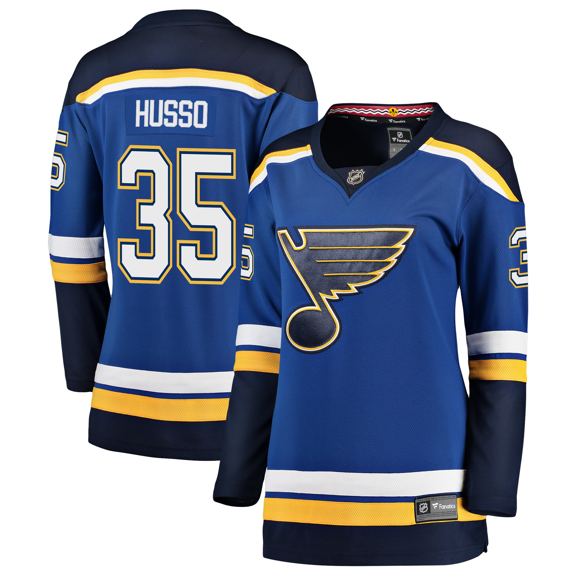 Ville Husso St.Louis Blues Women's Breakaway Player Jersey - Blue