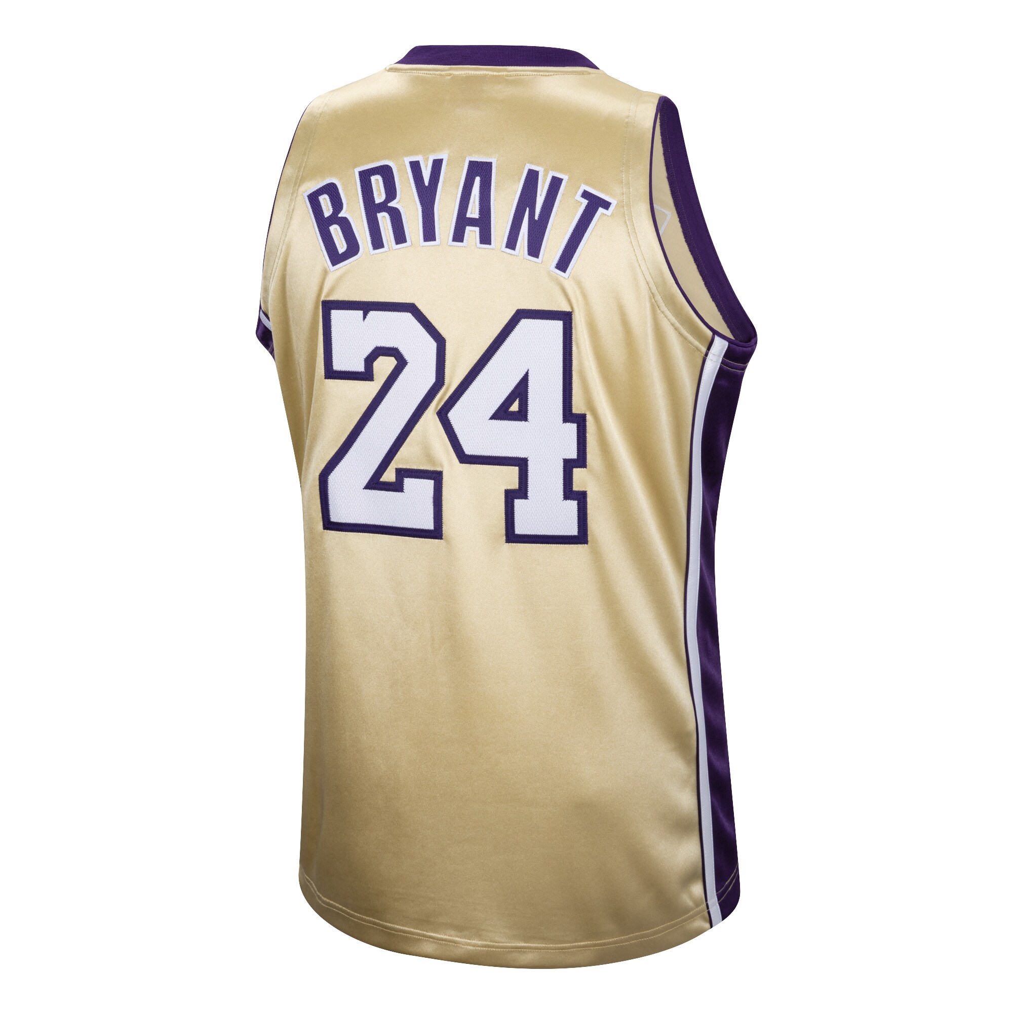 Men's Los Angeles Lakers Kobe Bryant  Gold Hall of Fame Class of 2020 #24 Authentic Hardwood Classics Jersey