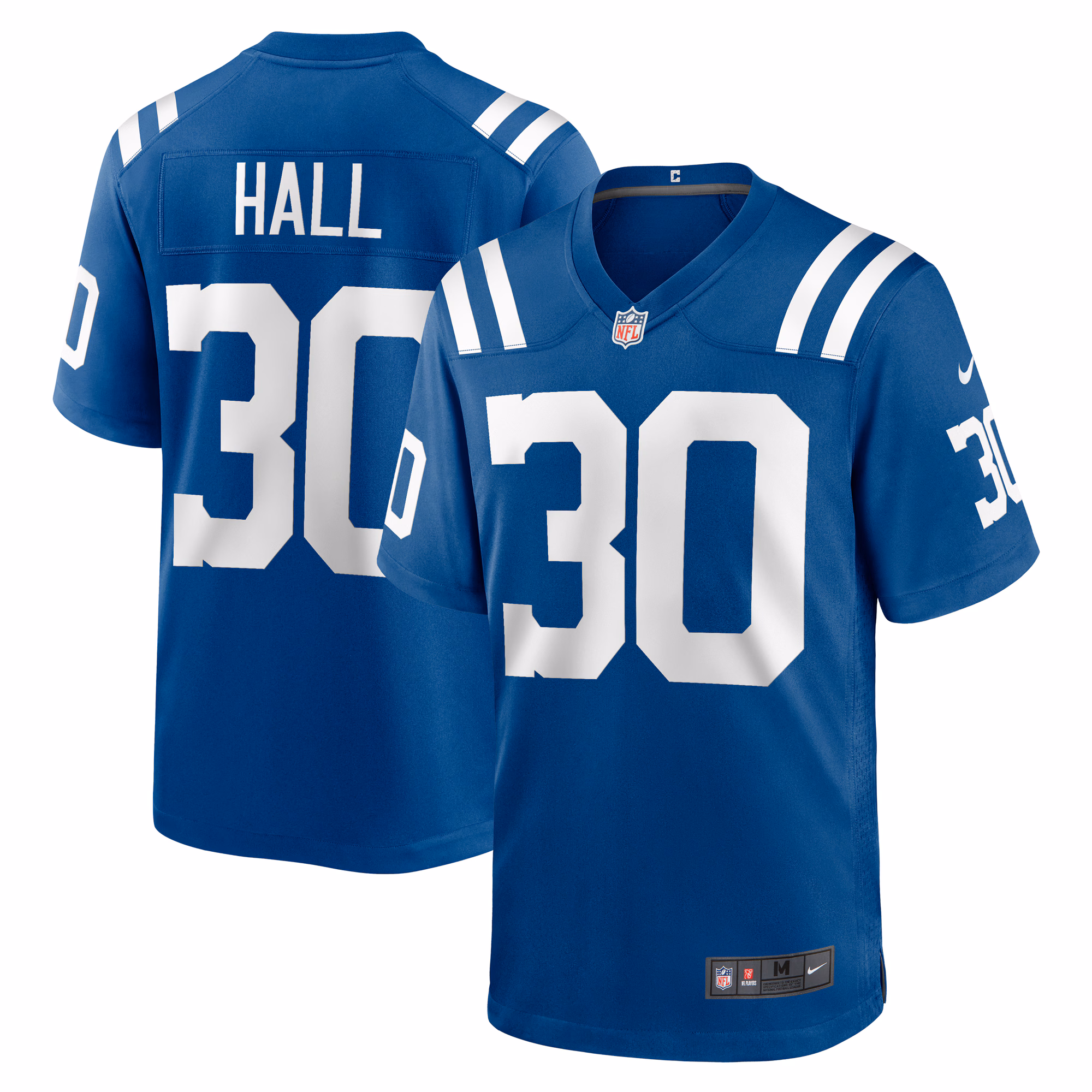 Darren Hall Indianapolis Colts Team Game Jersey -  Royal