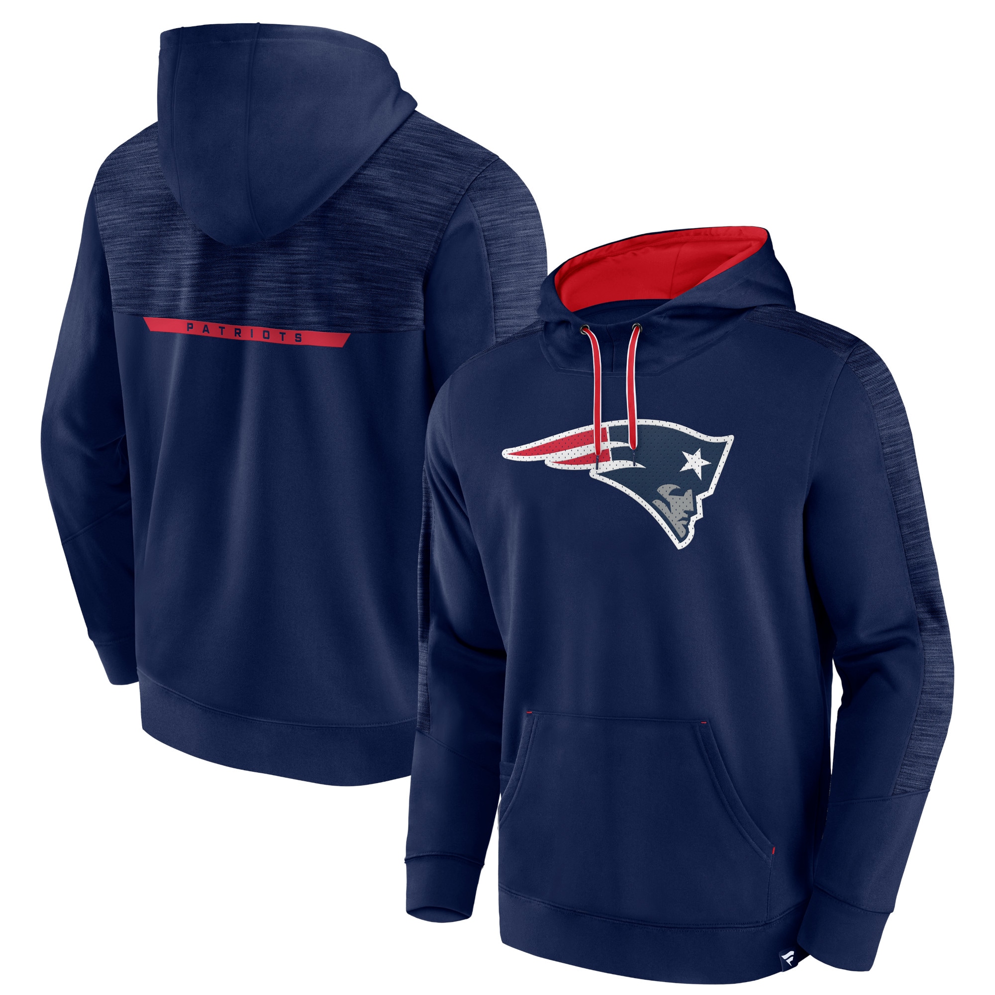New England Patriots   Defender Evo Pullover Hoodie - Navy