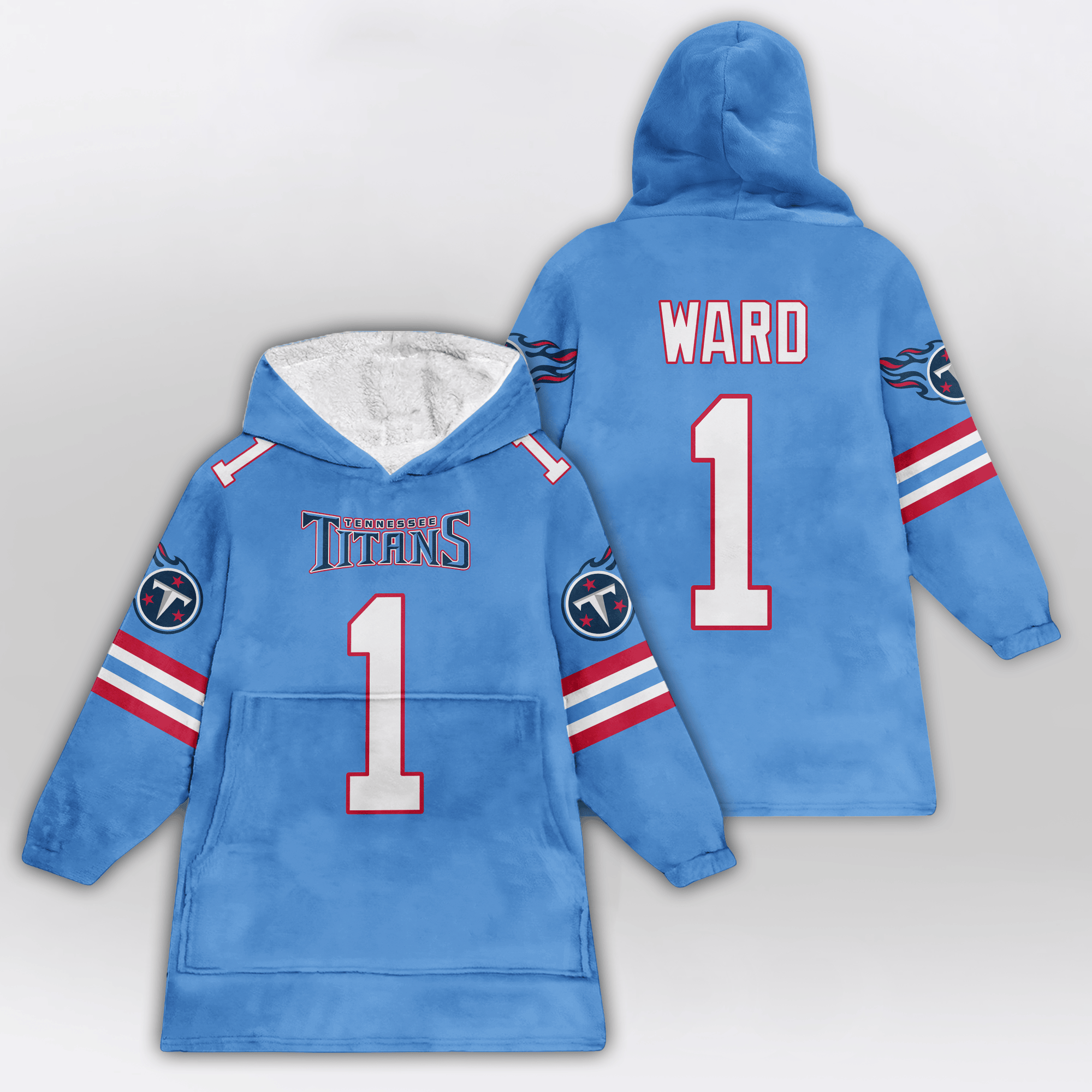 Kid C.W 1 Tennessee Football Unisex Blanket Hoodie