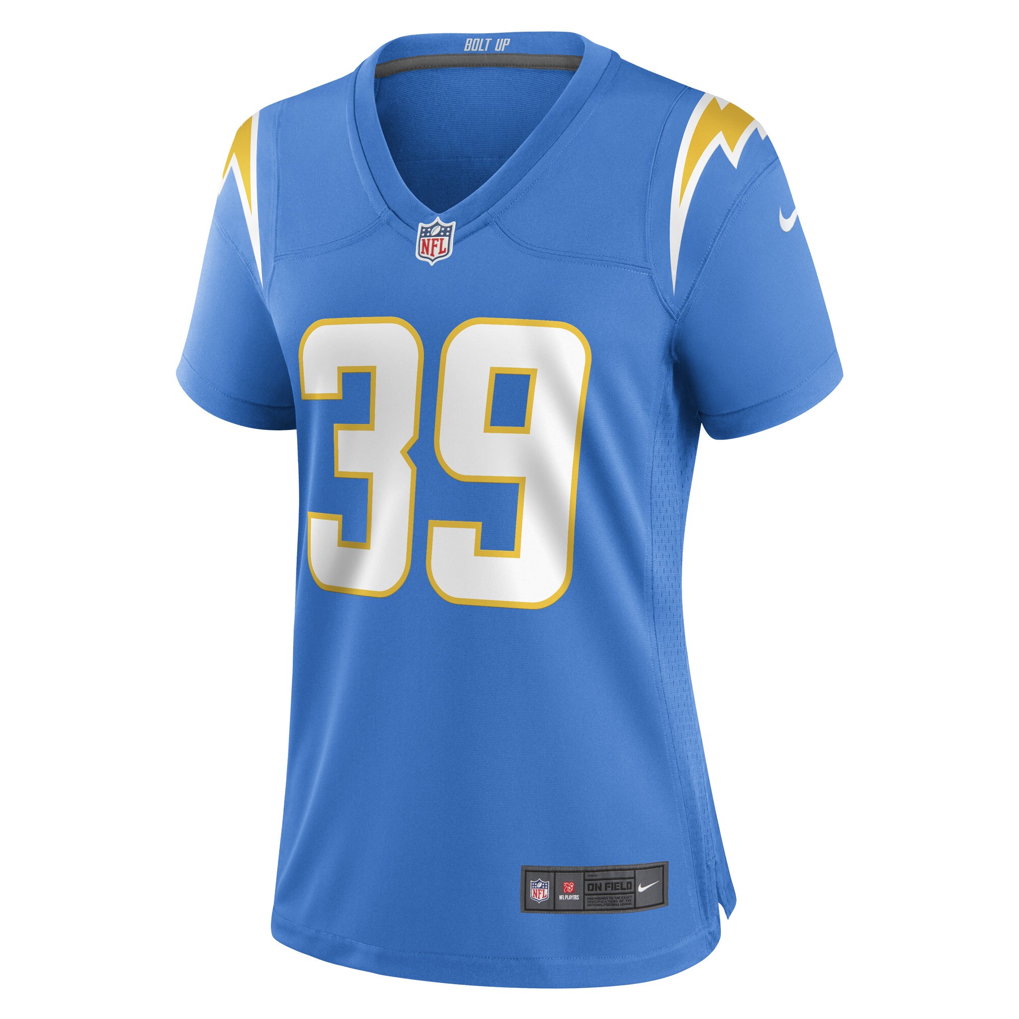 Michael Jacquet Los Angeles Chargers  Women's Game Player Jersey - Powder Blue