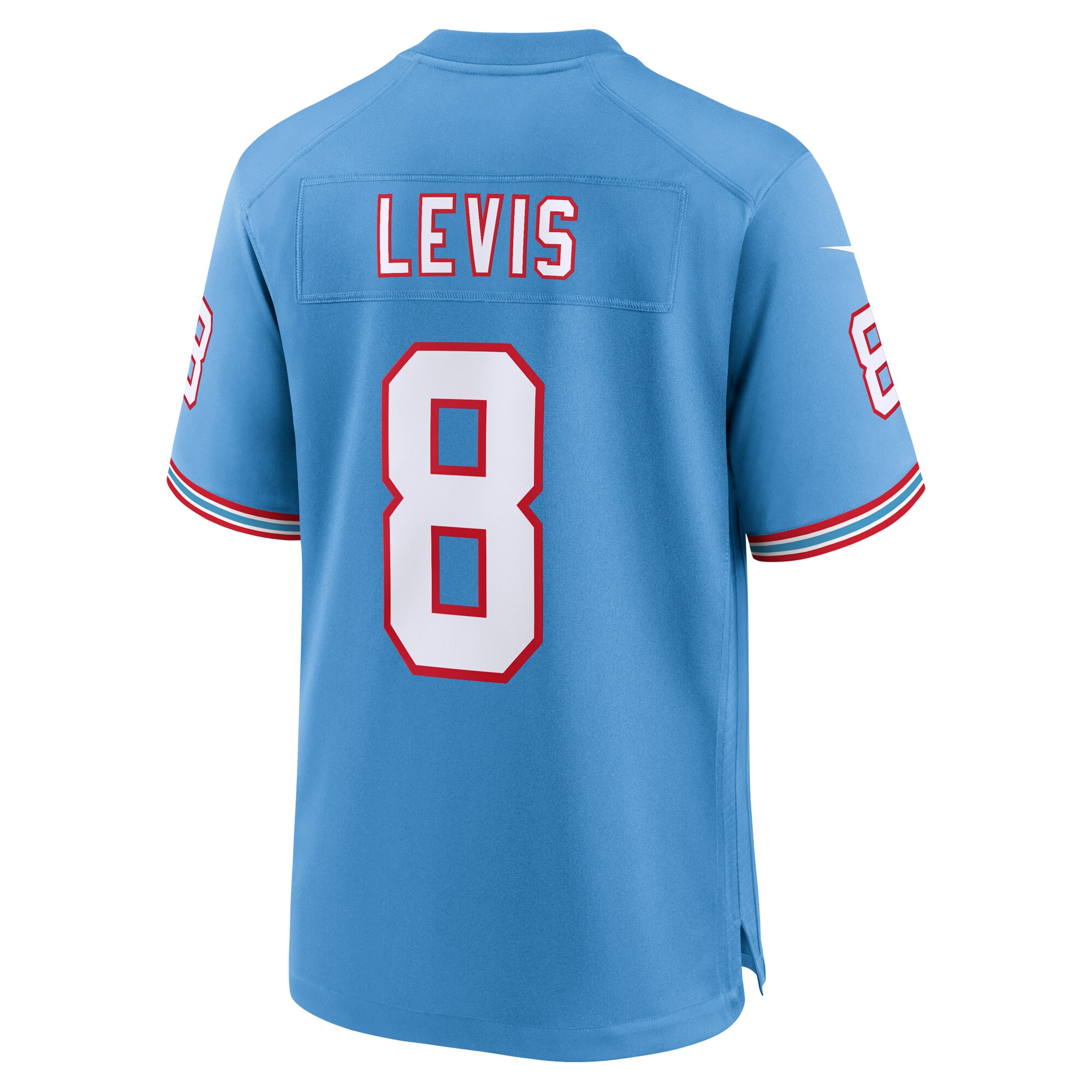 Will Levis Tennessee Titans Oilers Throwback Player Game Jersey - Light Blue