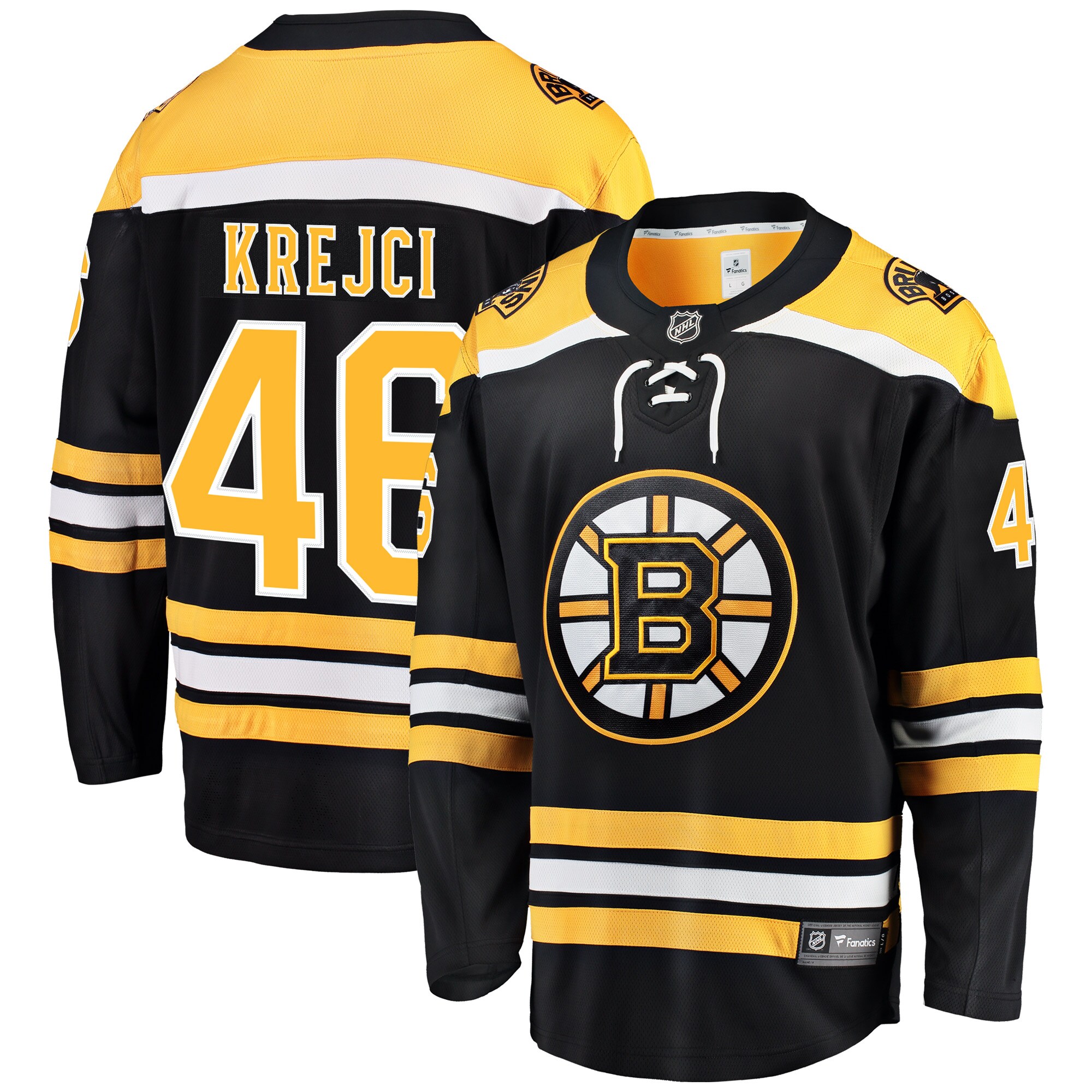 David Krejci Boston Bruins Home Breakaway Player Jersey - Black