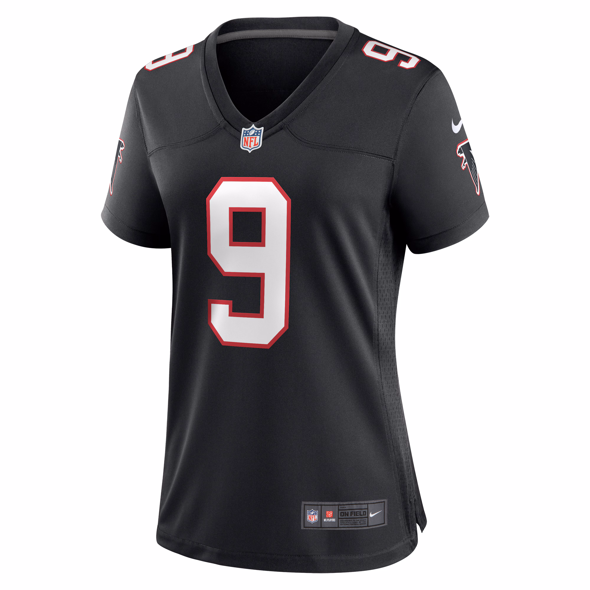 Michael Penix Jr. Atlanta Falcons Women's Throwback Game Jersey -  Black