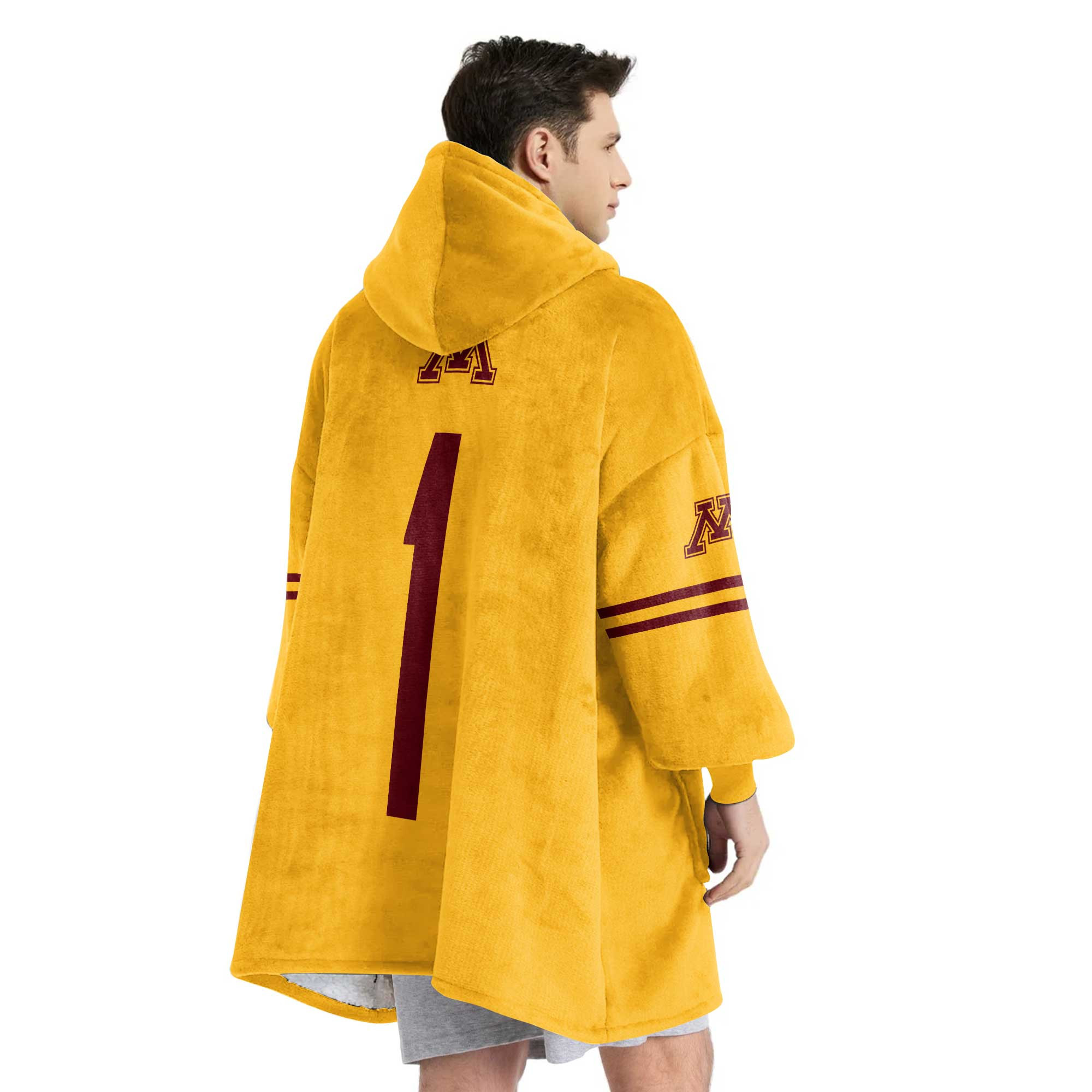 Adult 1 Minnesota Football Unisex Blanket Hoodie