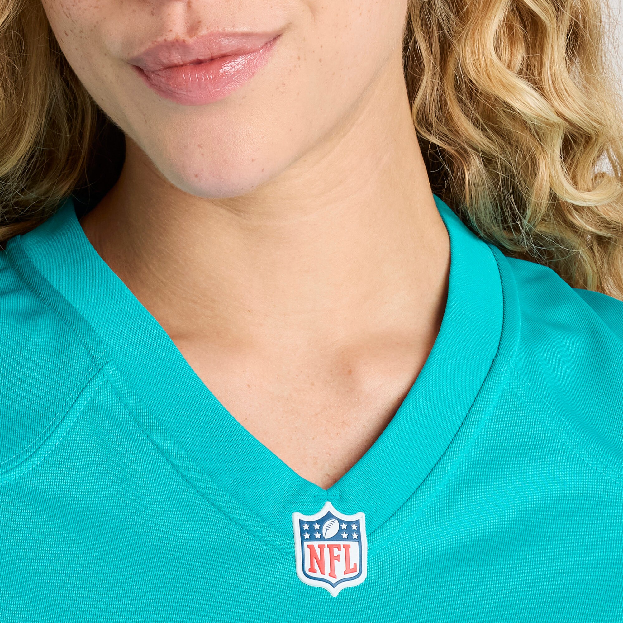 Nat Moore Miami Dolphins Women's Game Retired Player Jersey - Aqua