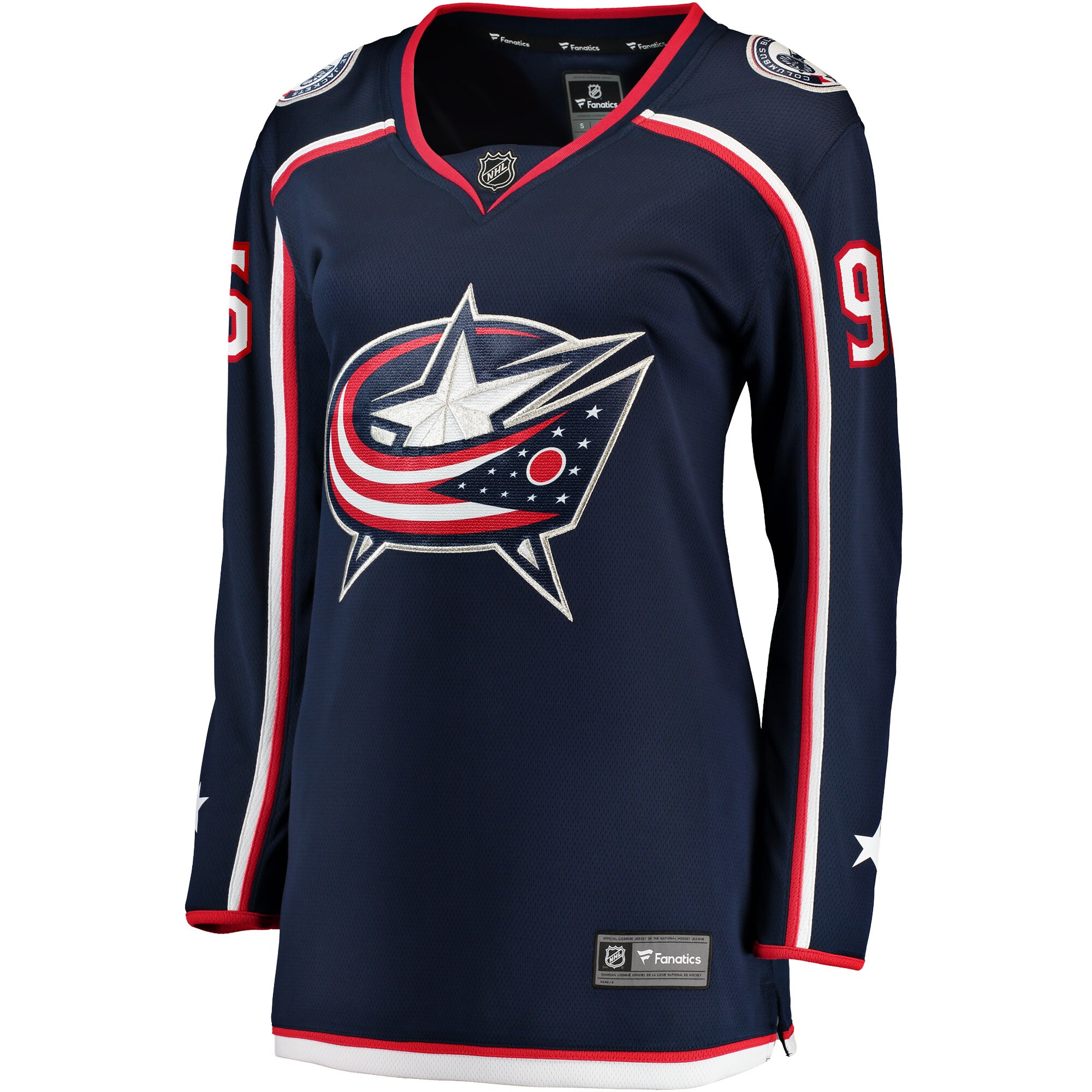 Jack Roslovic Columbus Blue Jackets Women's Home Breakaway Jersey - Navy
