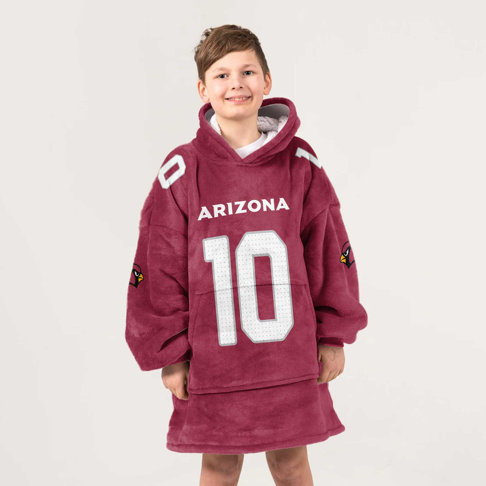 Kid 10 Arizona Football Unisex Blanket Hoodie