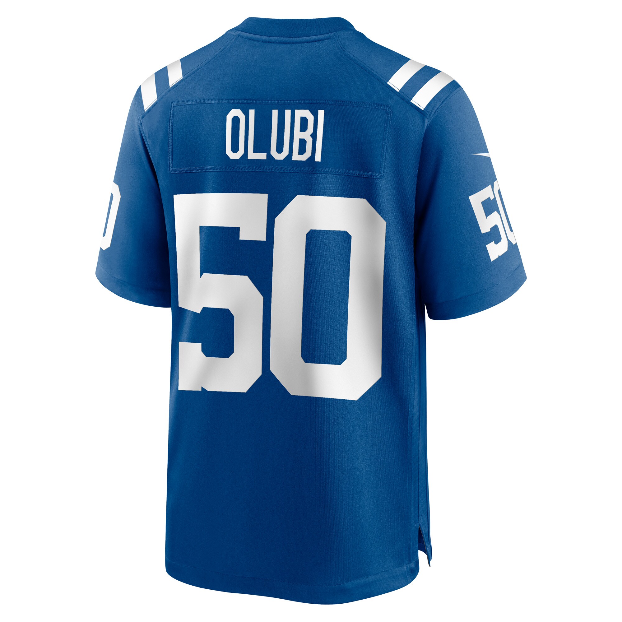 Segun Olubi Indianapolis Colts Game Player Jersey - Royal