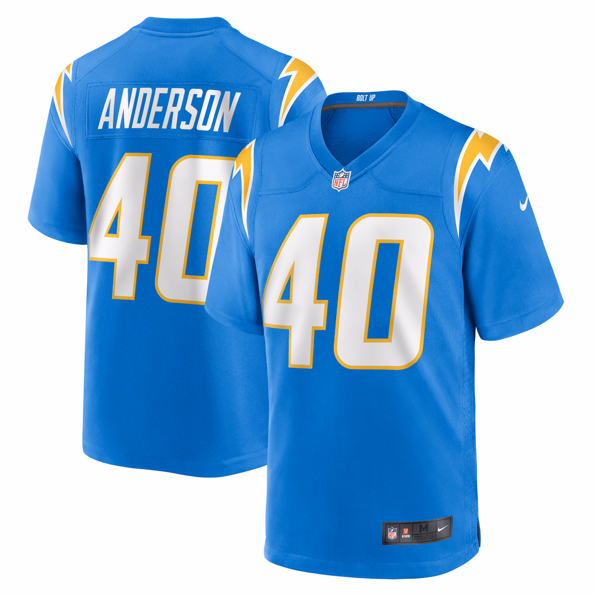 Stephen Anderson Los Angeles Chargers  Game Jersey -  Powder Blue