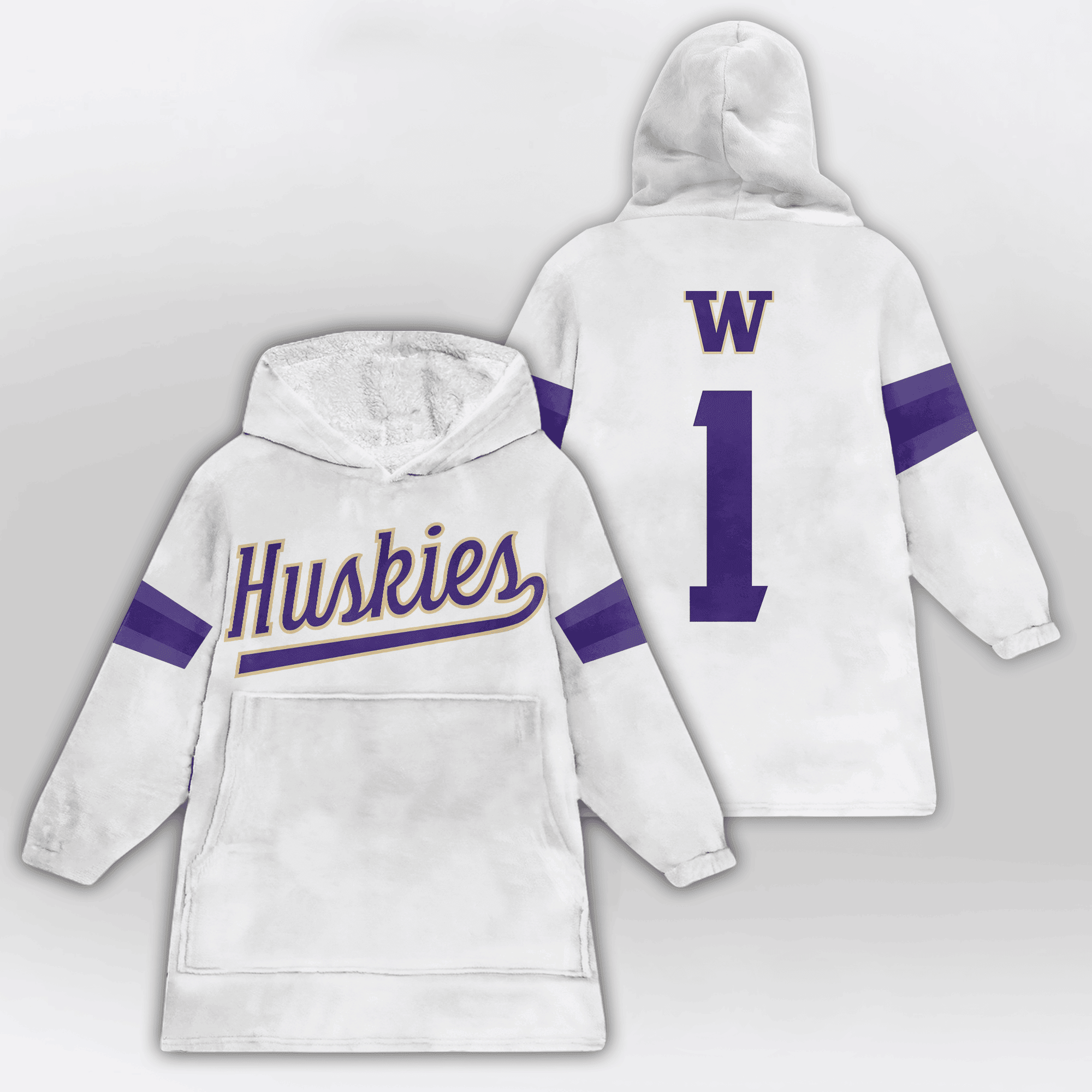 Adult 1 Washington Football Unisex Blanket Hoodie