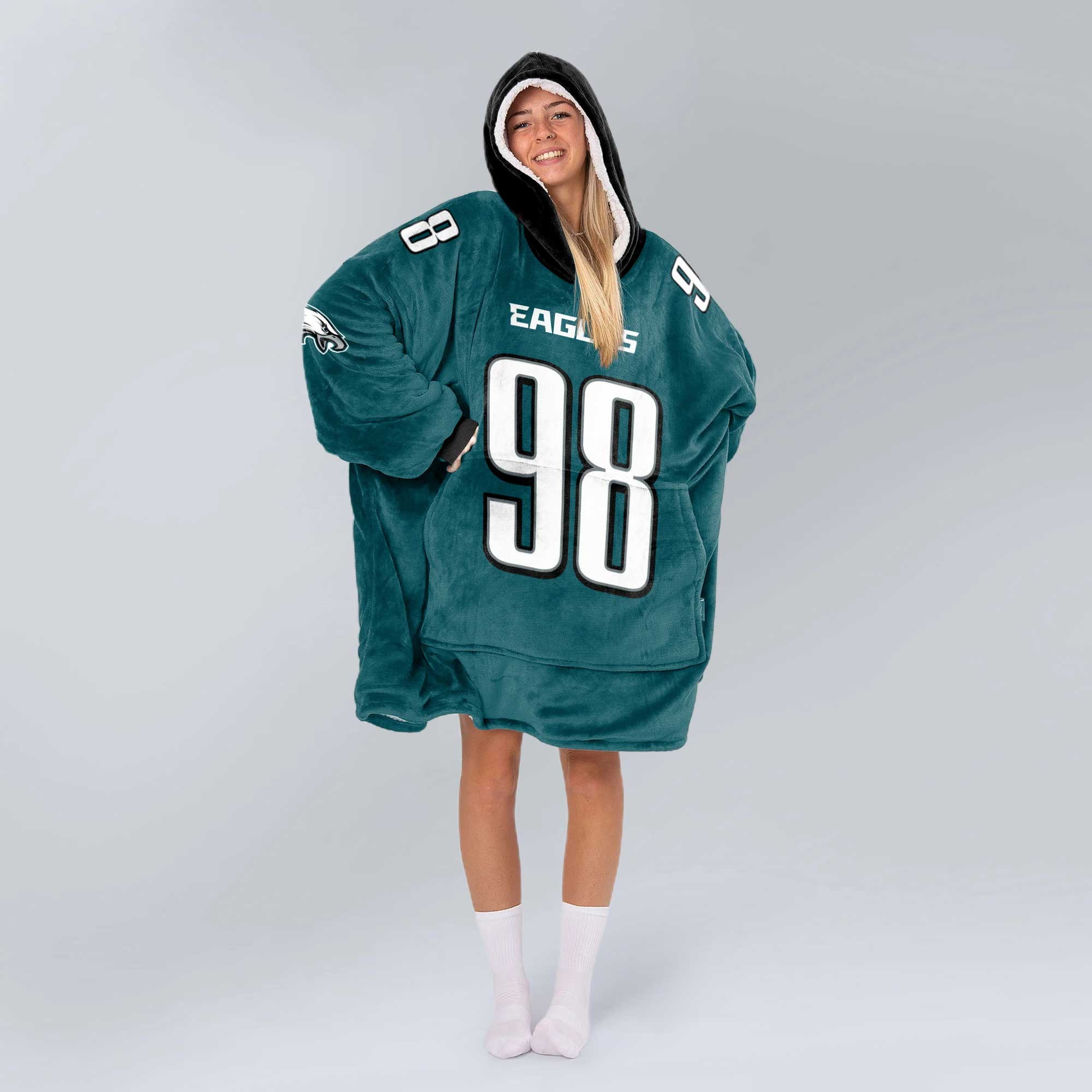 Adult J.C 98 Philadelphia Football Unisex Blanket Hoodie