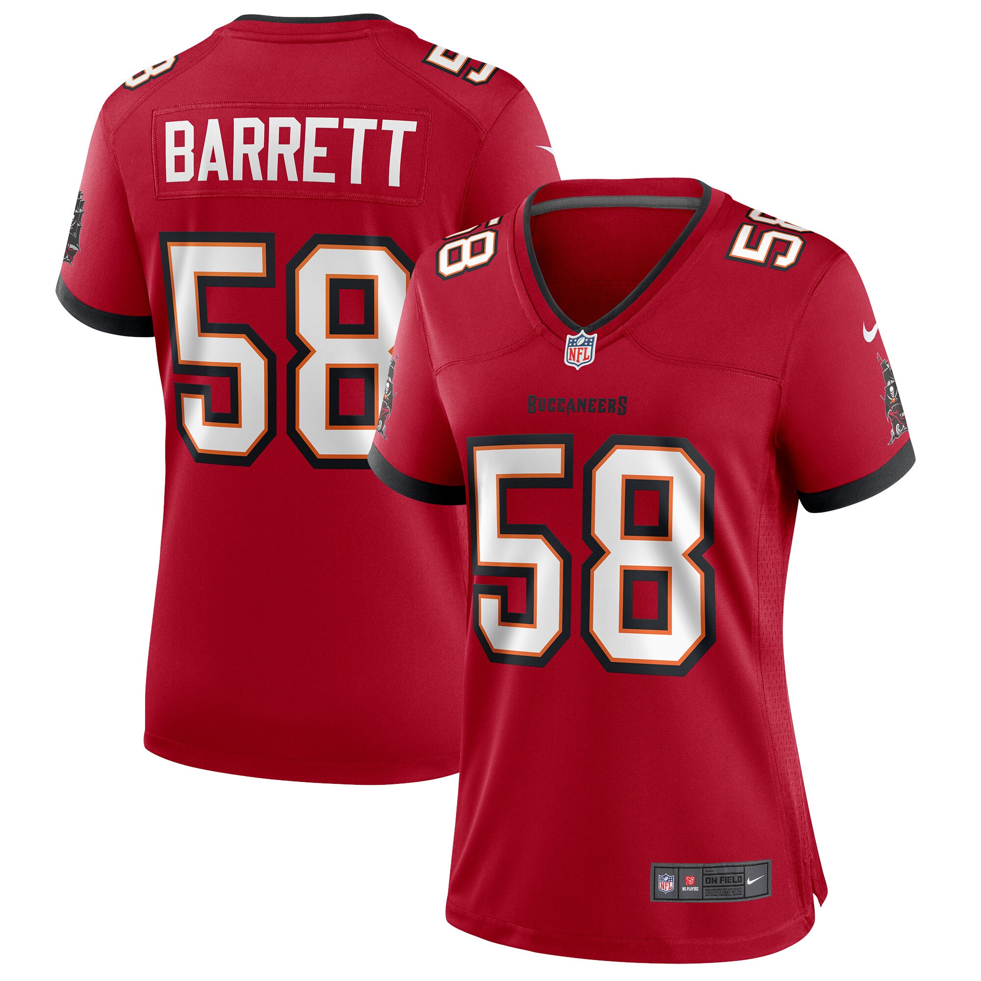 Shaquil Barrett Tampa Bay Buccaneers  Women's Game Jersey - Red