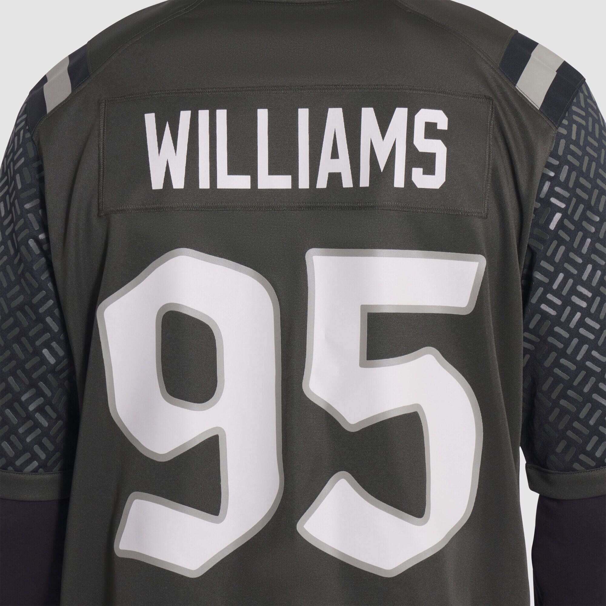 Quinnen Williams #95 New York Jets 2025 Rivalries Collection Game Jersey - Gotham Green