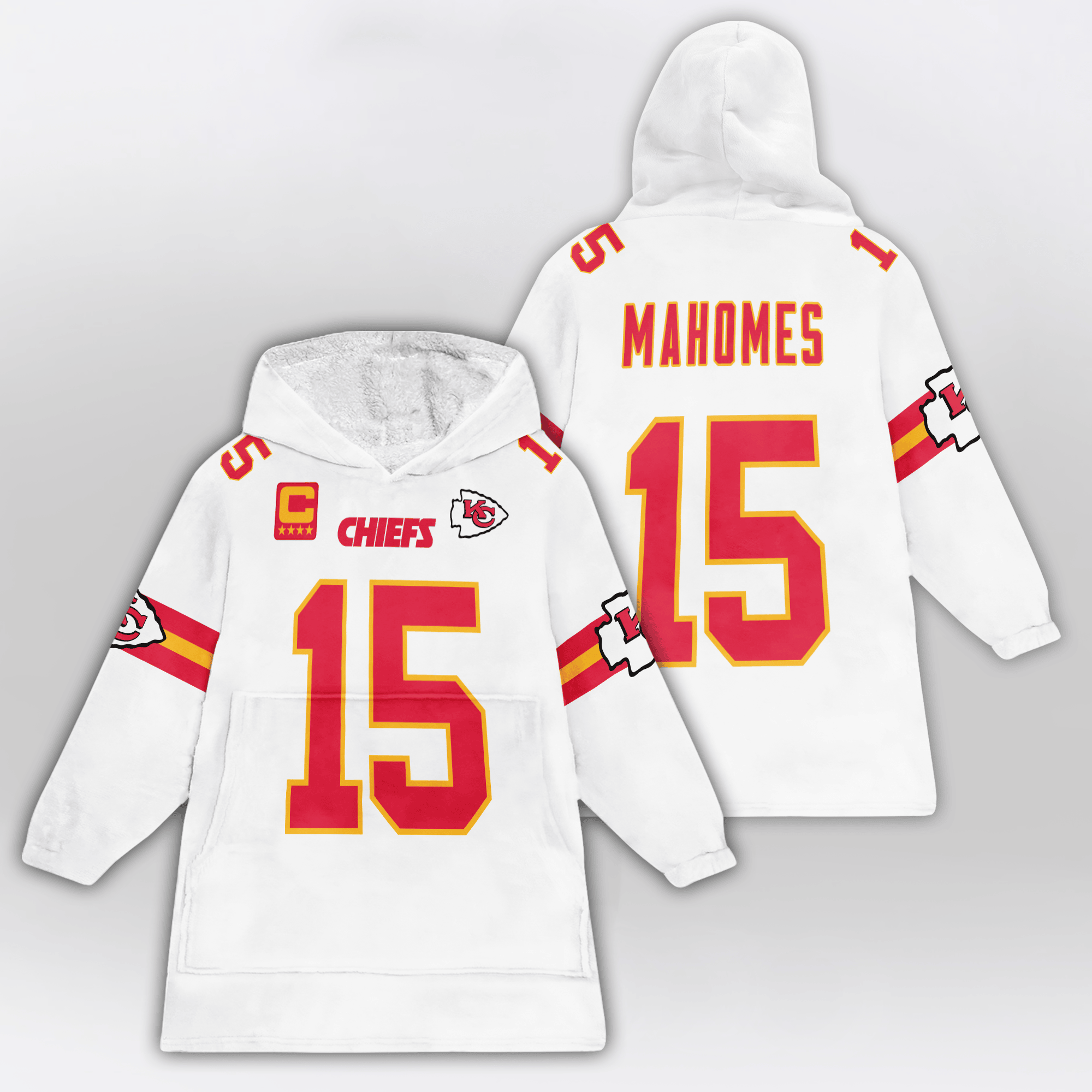 Adult P.M 15 Kansas City Football Unisex Blanket Hoodie
