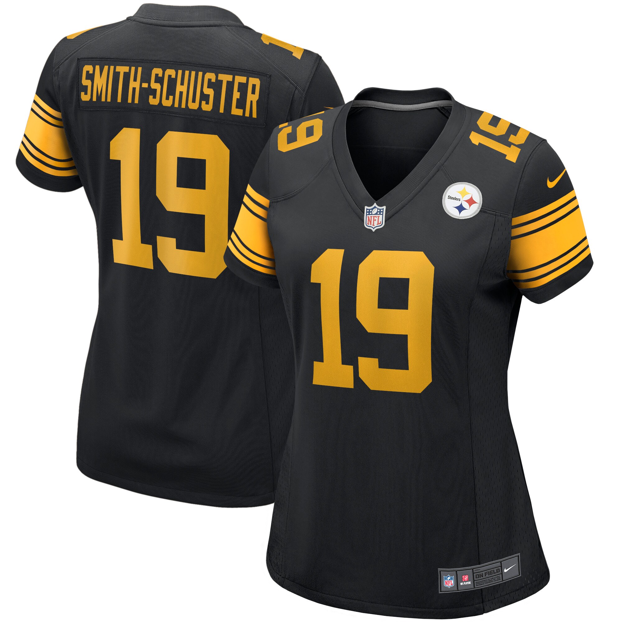 JuJu Smith-Schuster Pittsburgh Steelers  Women's Alternate Game Player Jersey - Black