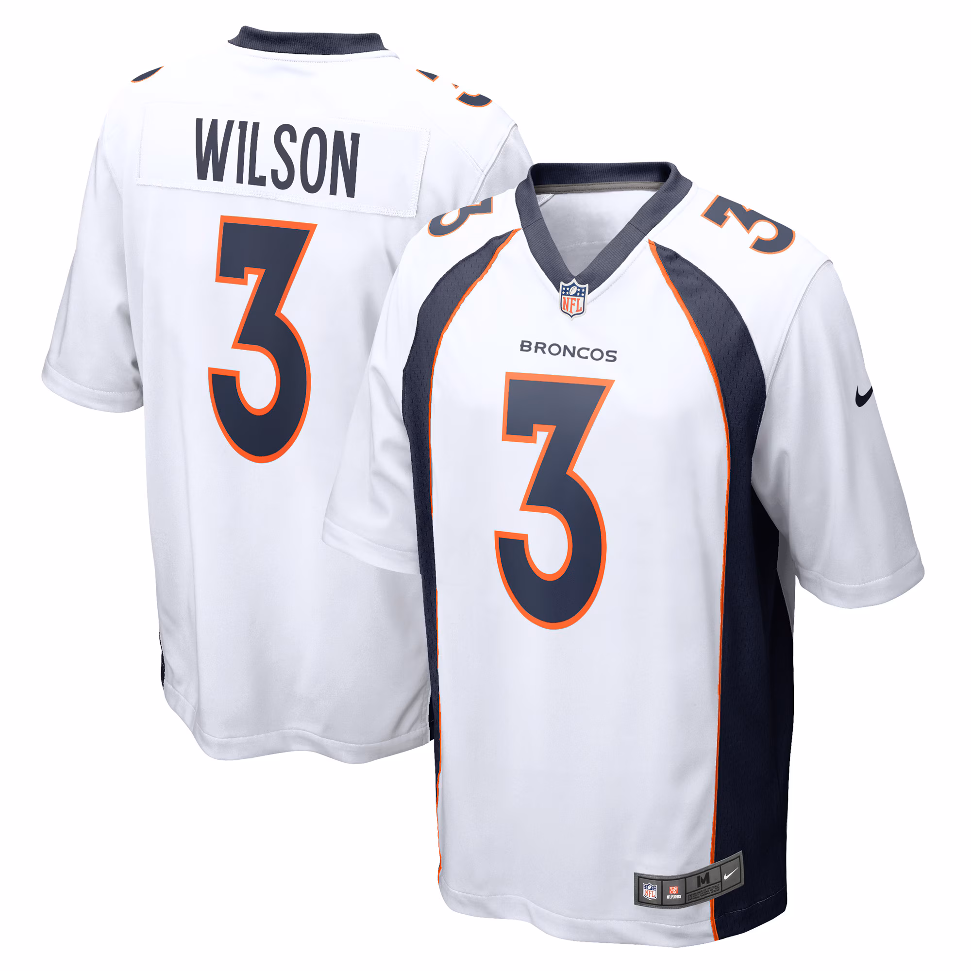 Russell Wilson Denver Broncos Game Jersey - White