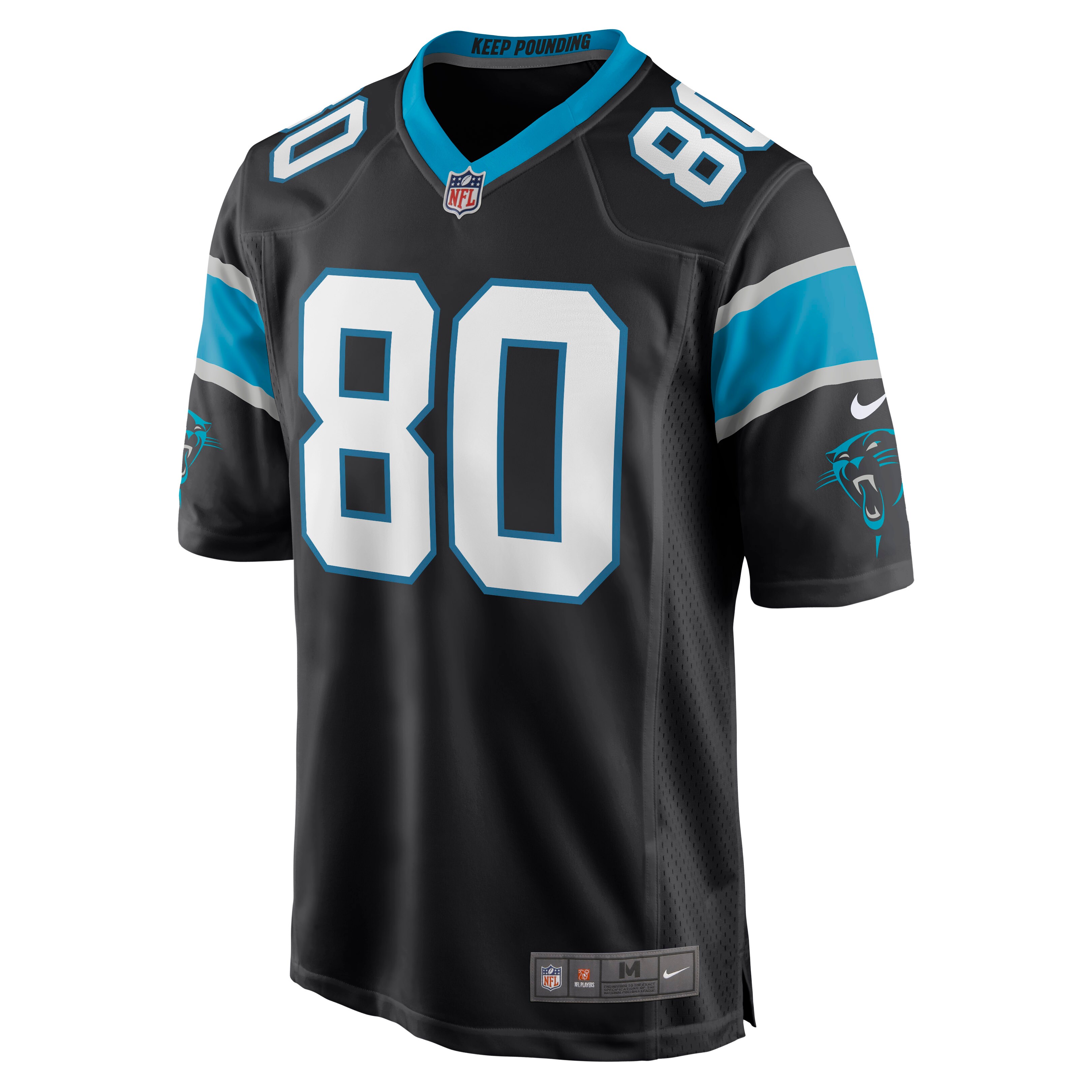 Ian Thomas Carolina Panthers  Game Jersey - Black