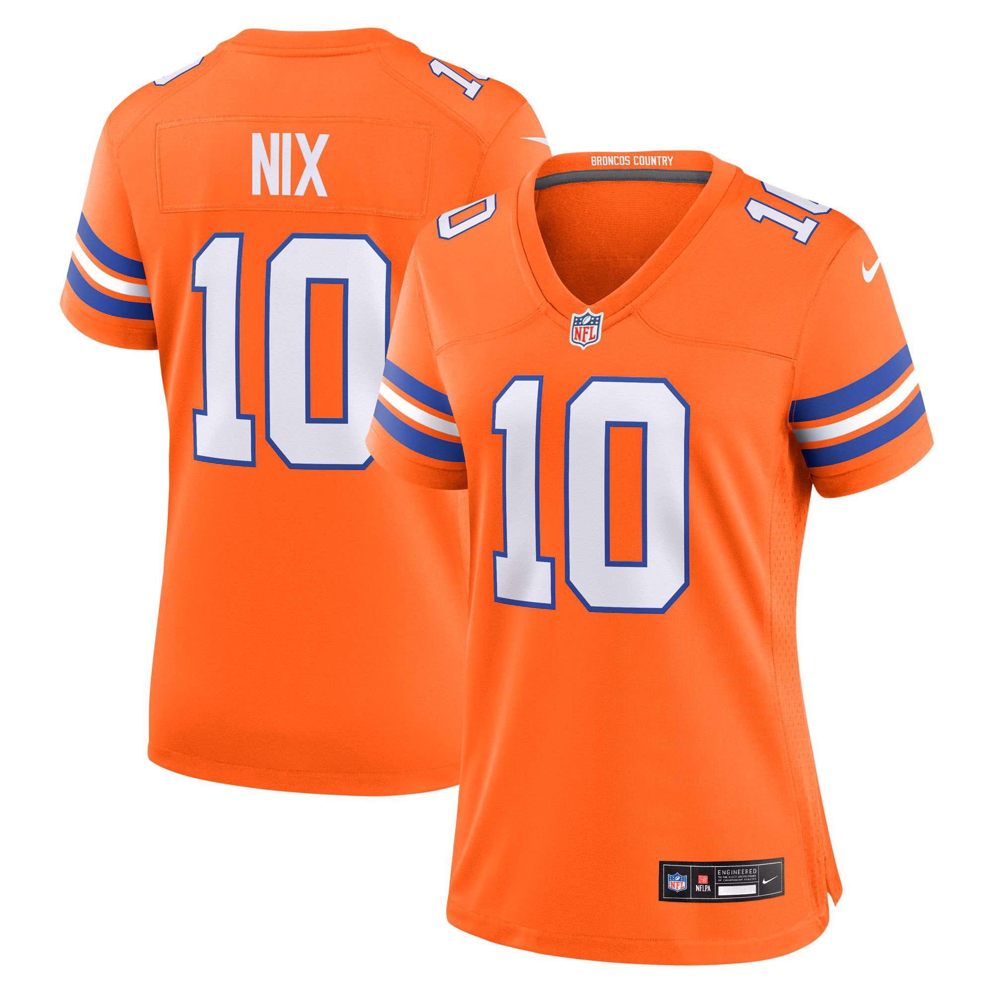 Bo Nix Denver Broncos Women's Game Jersey -  White