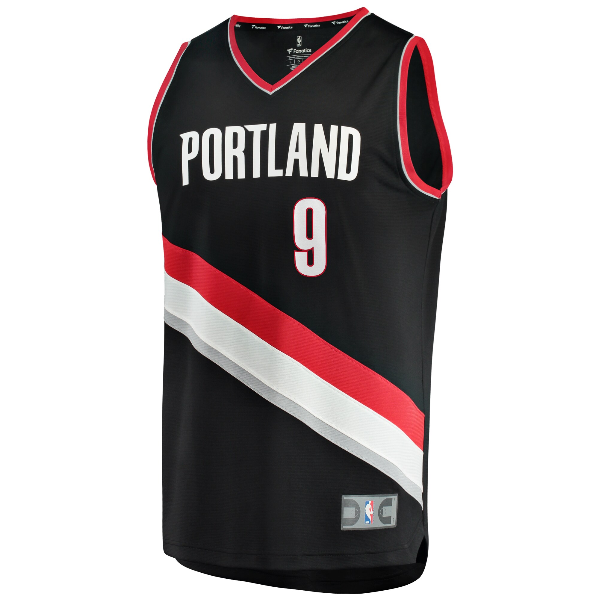 Jerami Grant Portland Trail Blazers  Fast Break Replica Jersey - Icon Edition - Black