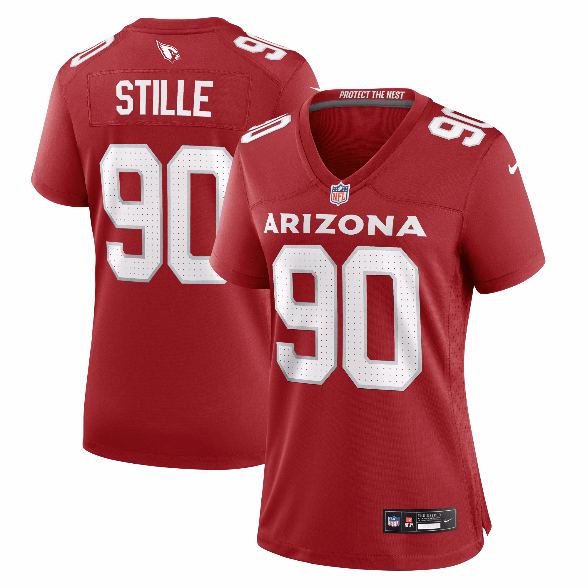 Ben Stille Arizona Cardinals Women's Team Game Jersey -  Cardinal