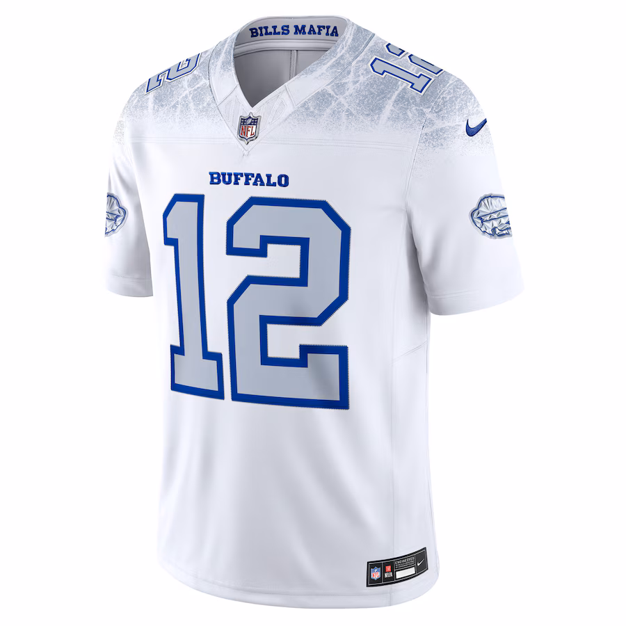 Jim Kelly #12 Buffalo Bills 2025 Rivalries Collection Retired Player Limited Jersey - White