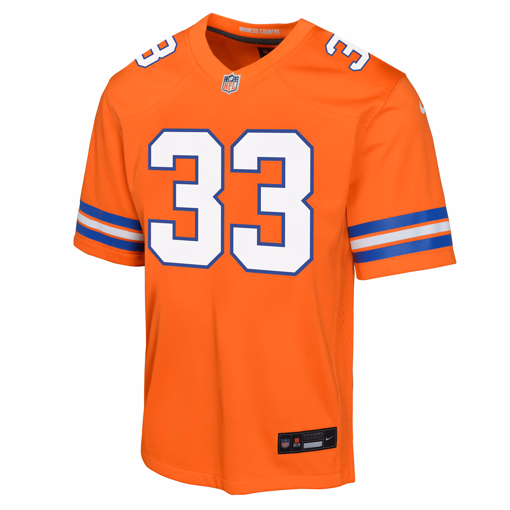 Javonte Williams Denver Broncos Youth Mile High Collection 1977 Throwback Game Jersey - Orange