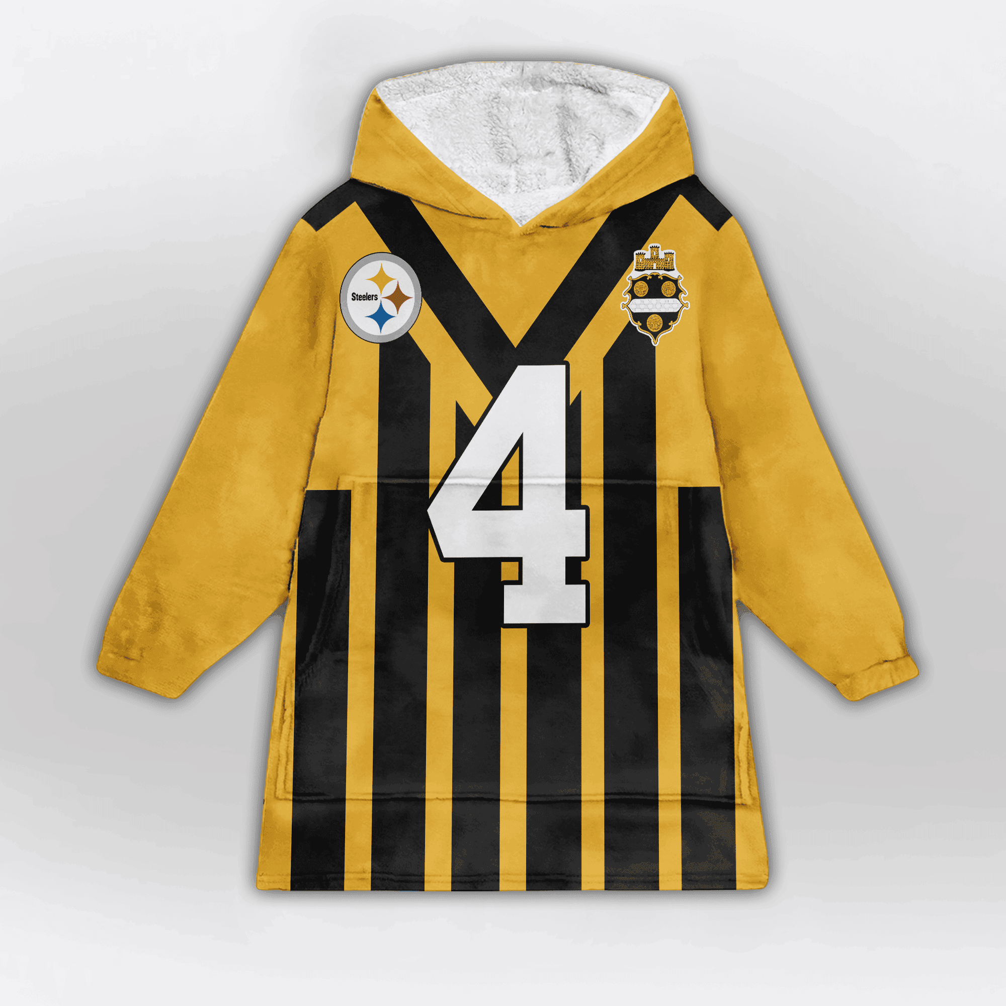 Kid 4 Pittsburgh Football Unisex Blanket Hoodie