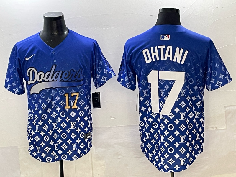 Men's #17 Shohei Ohtani Los Angeles Dodgers 2025 Custom Cool Jersey
