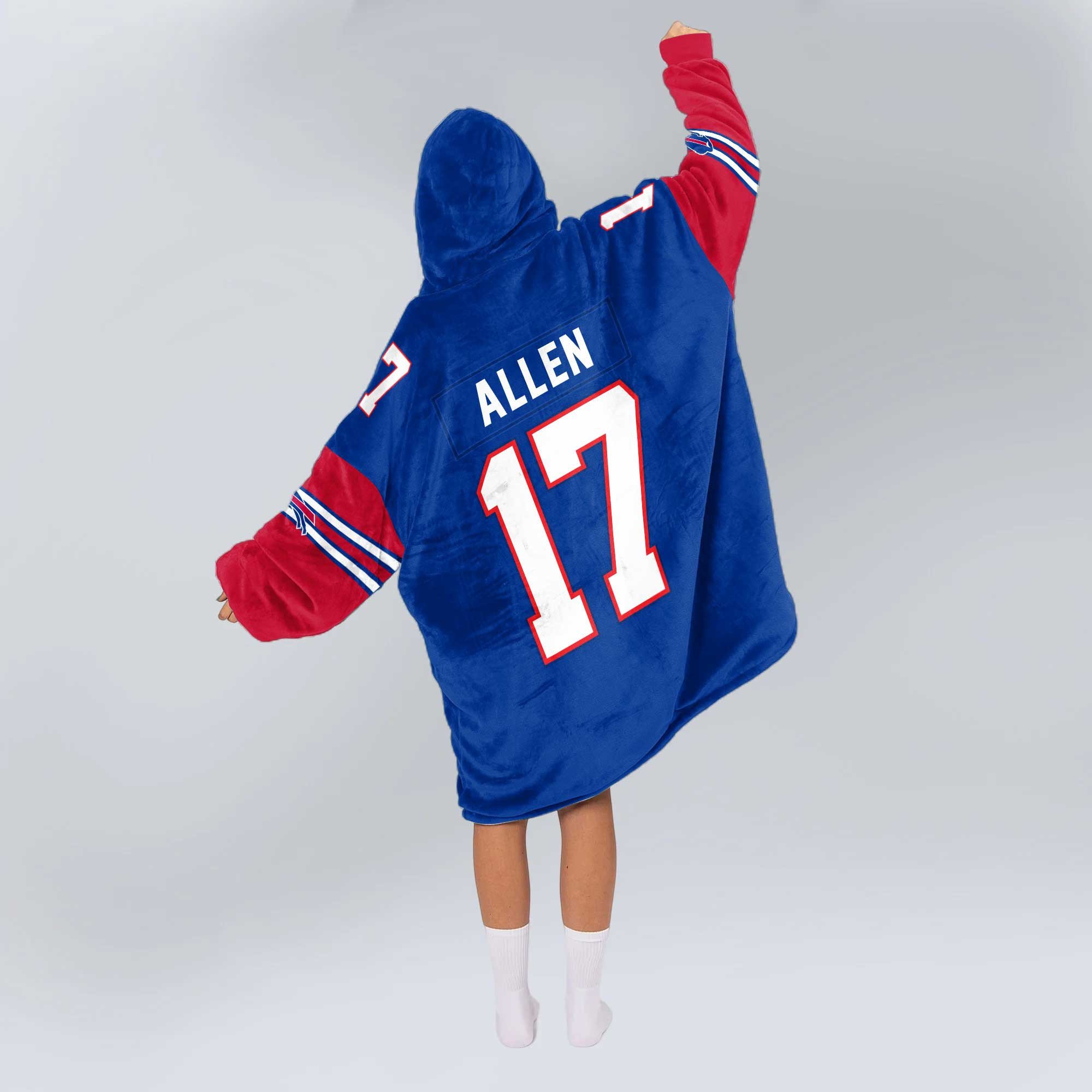 Adult J.A. 17 Buffalo Football Unisex Blanket Hoodie