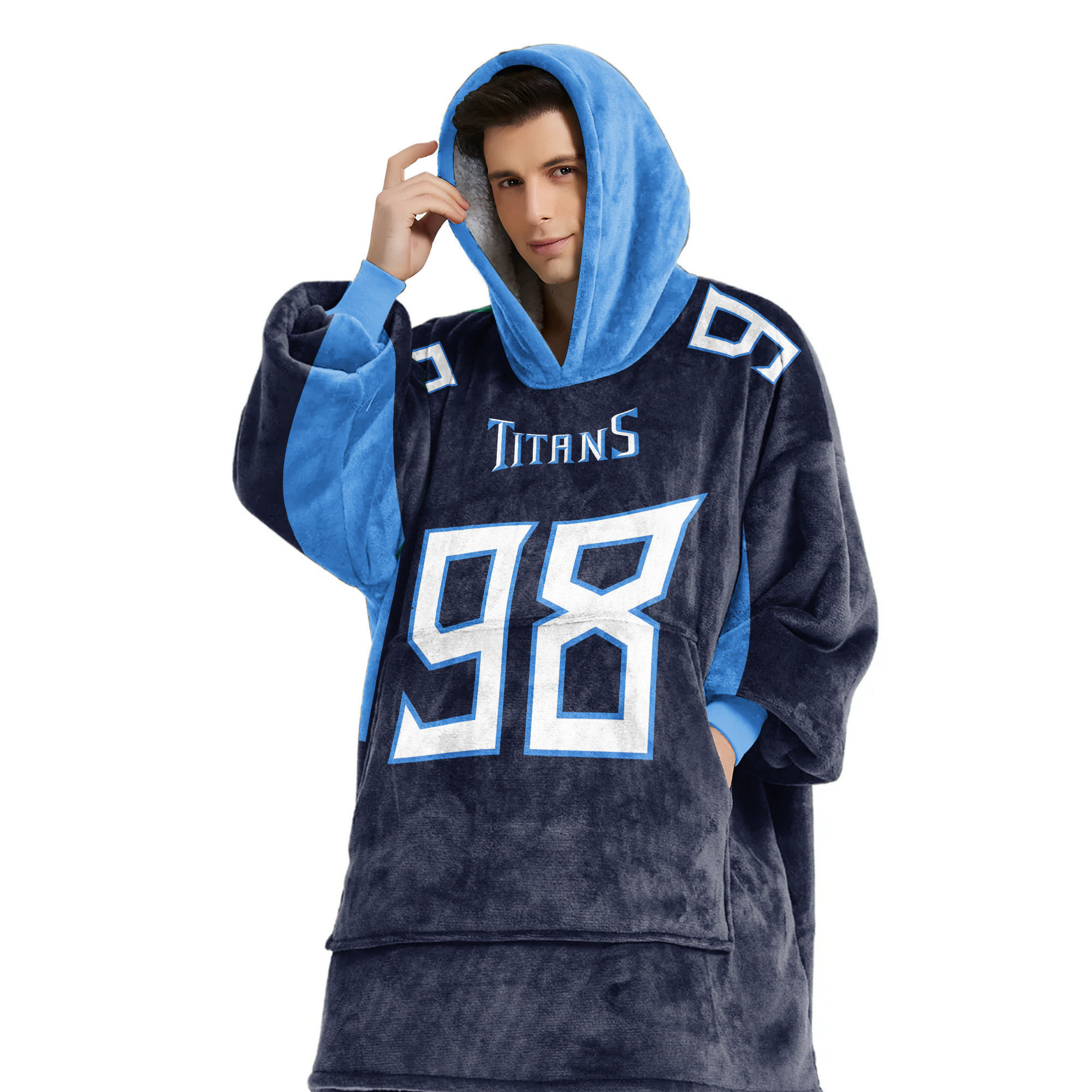 Adult JS 98 Tennessee Football Unisex Blanket Hoodie