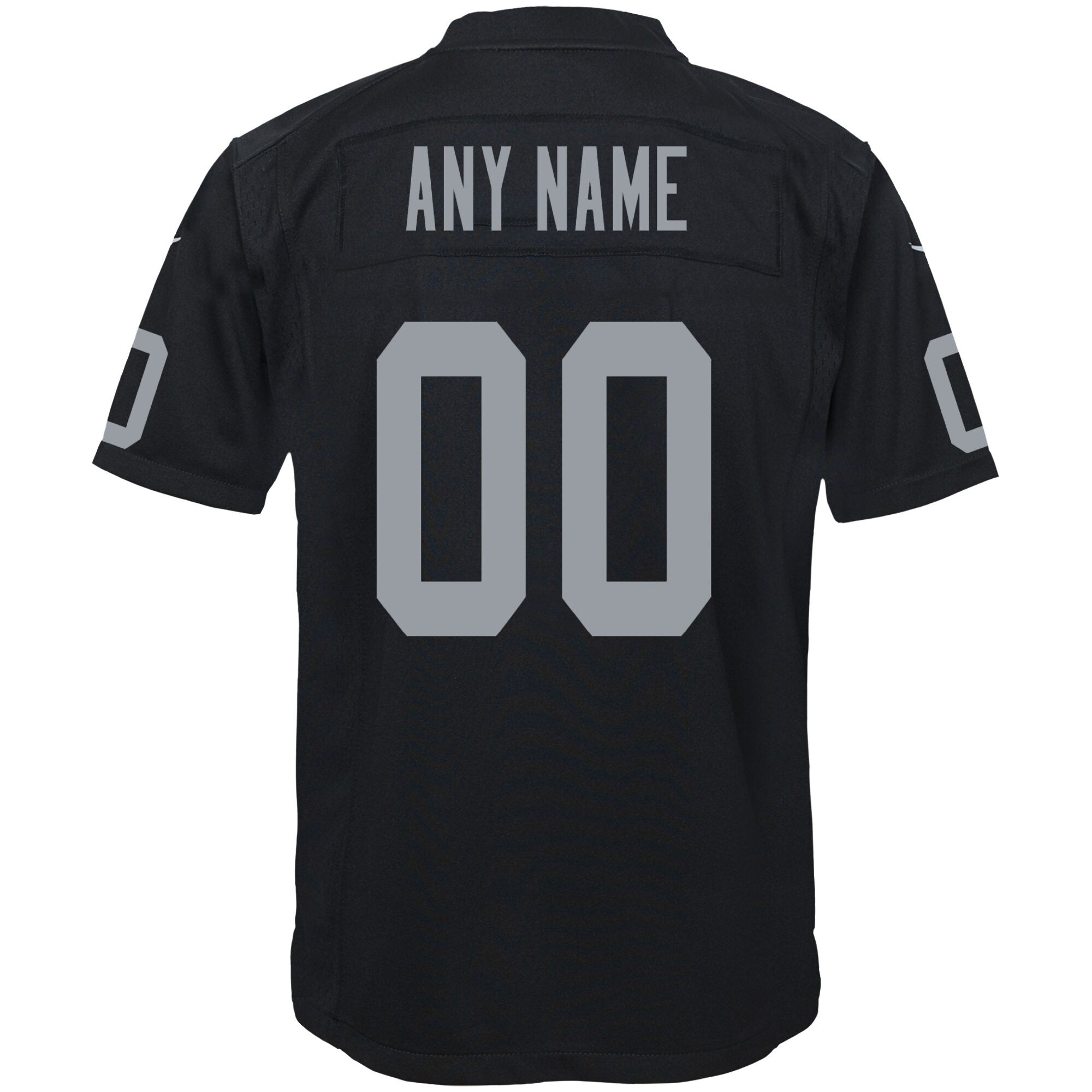 Las Vegas Raiders Youth Custom Game Jersey - Black