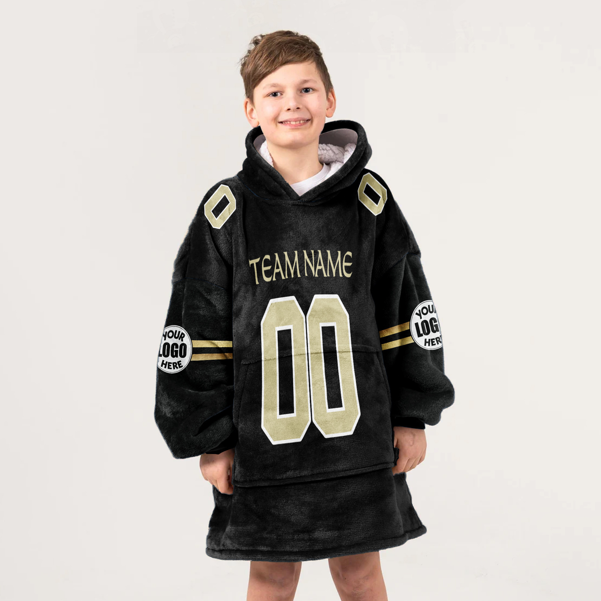 Adult Custom Blanket Hoodie New Orleans Inspired Color