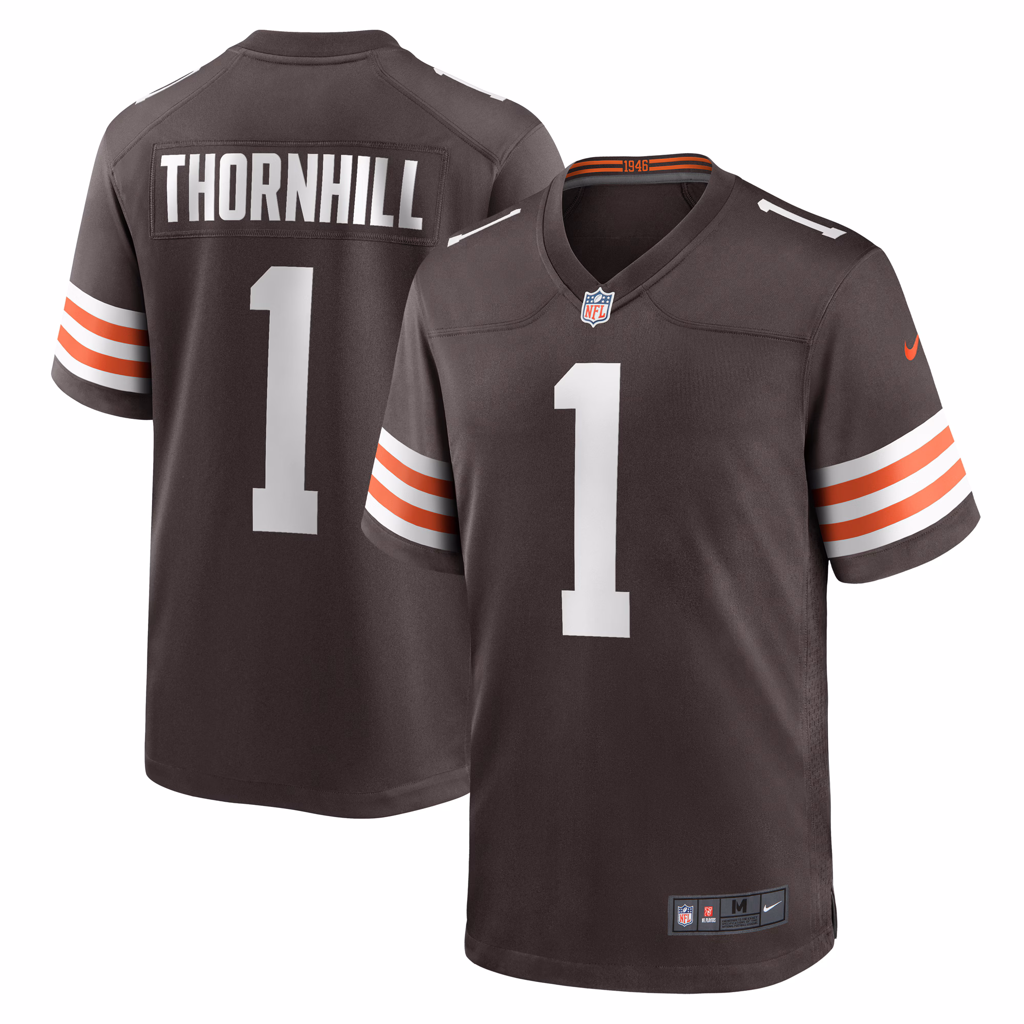 Juan Thornhill Cleveland Browns Game Player Jersey - Brown