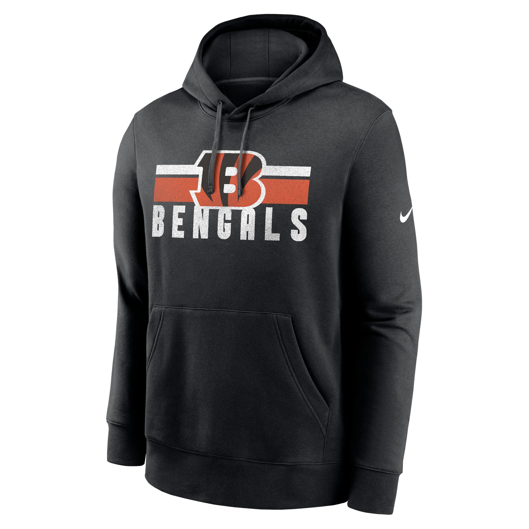 Cincinnati Bengals Club Fleece Pullover Hoodie - Black