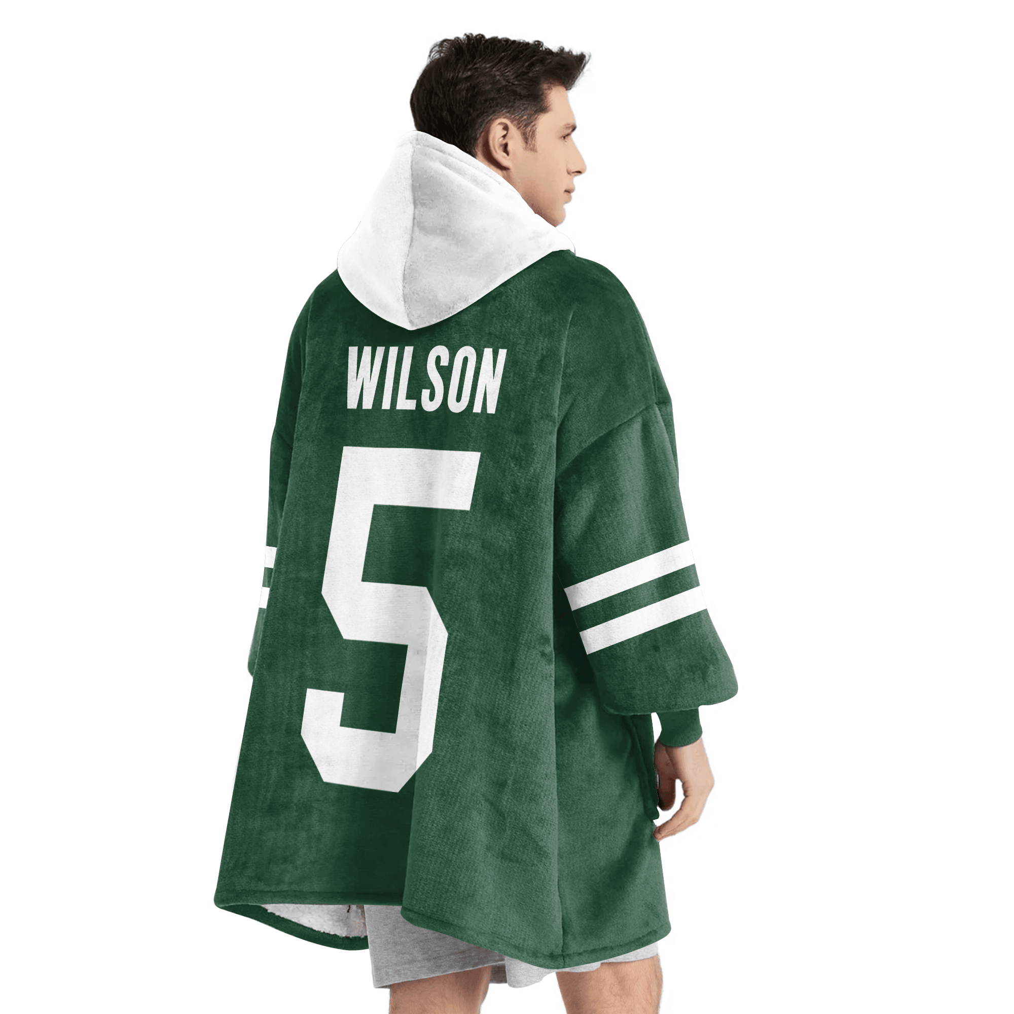 Adult G.W 5 New York J Football Unisex Blanket Hoodie