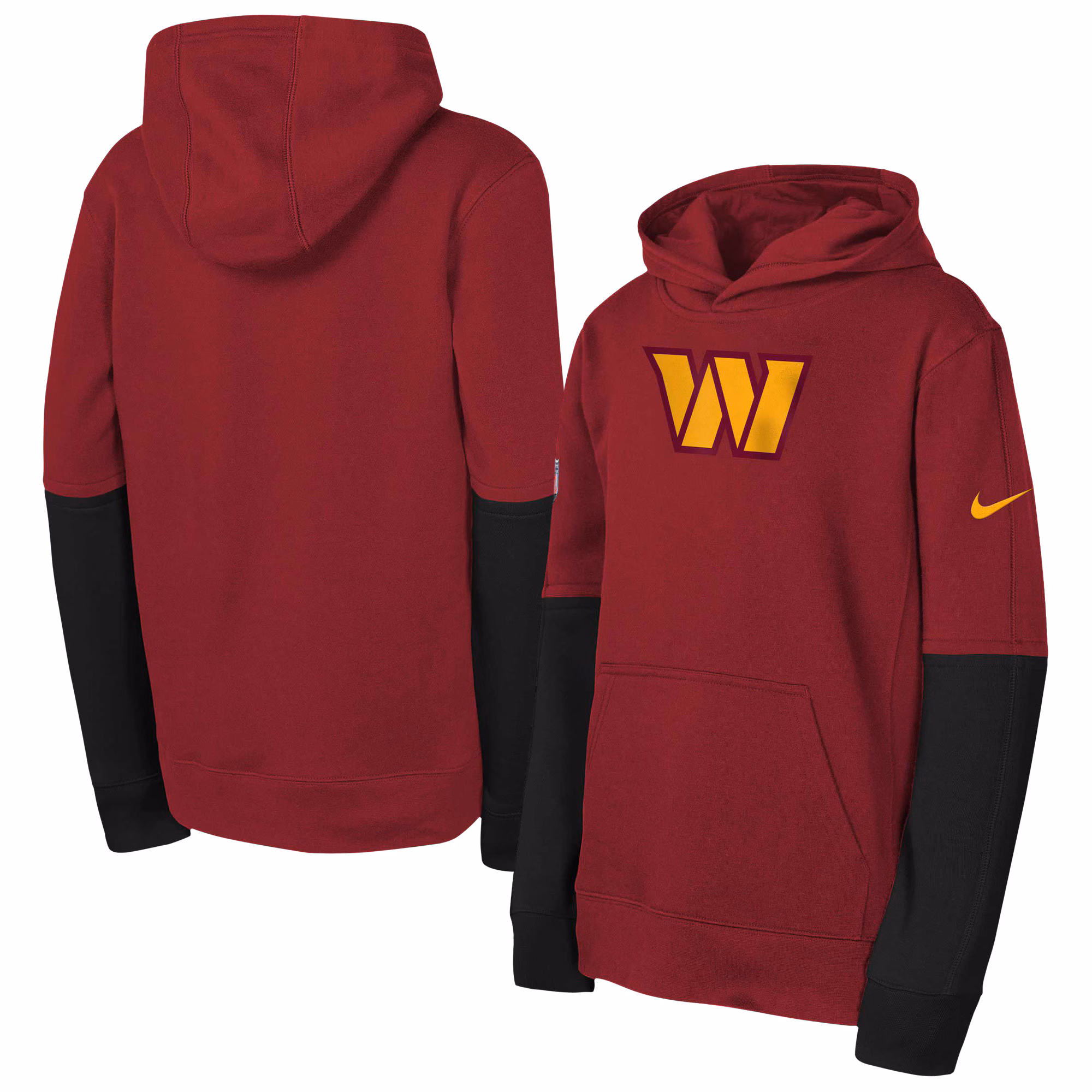 Washington Commanders Youth  Team Issue Club Pullover Hoodie - Burgundy