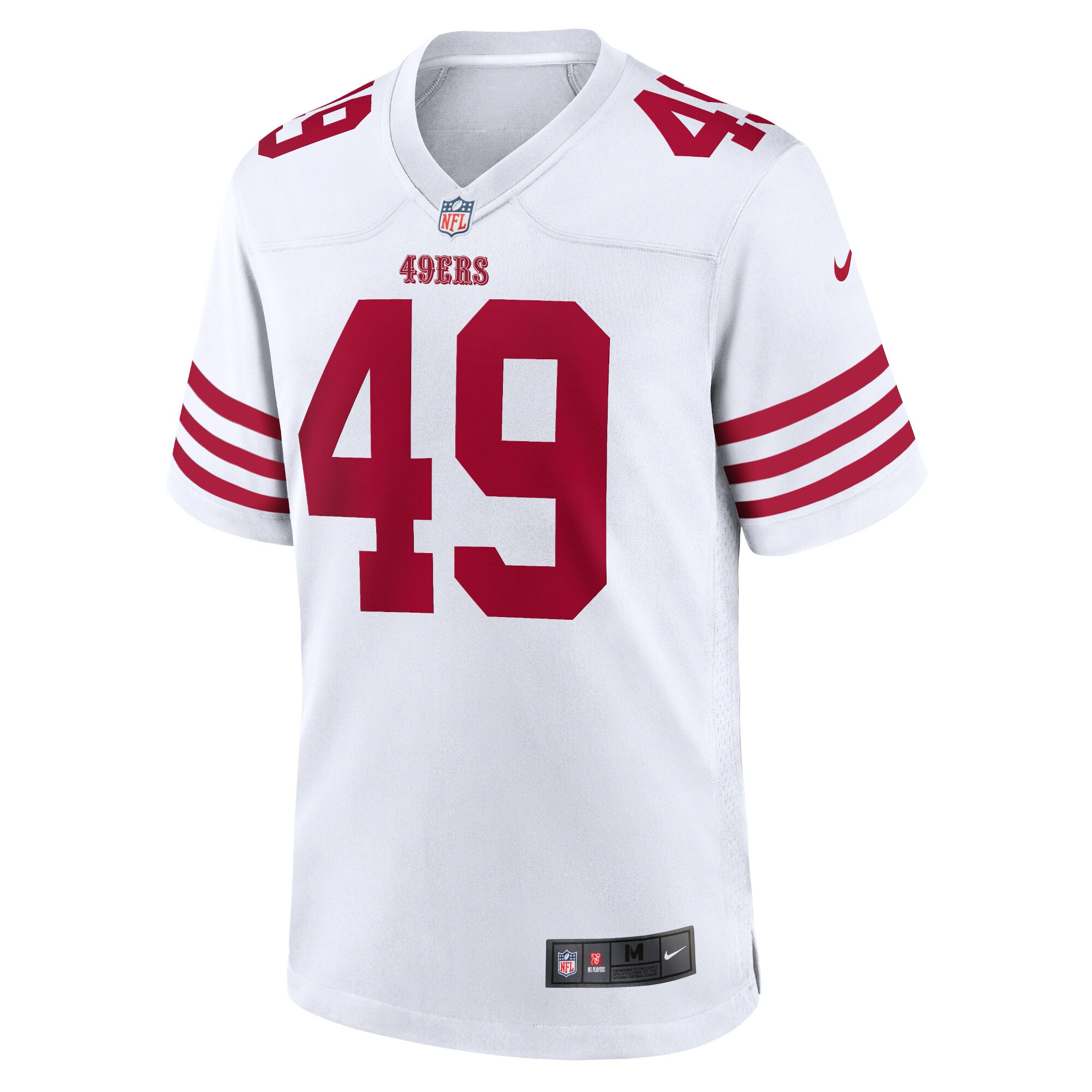 Faithful 49 San Francisco 49ers  Player Game Jersey - White