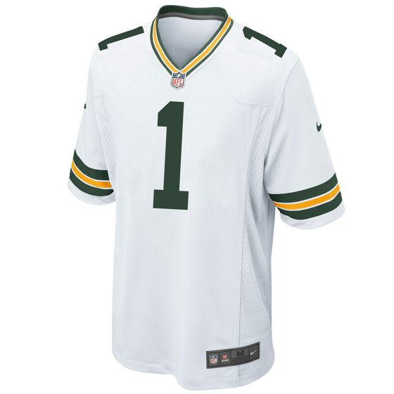 Men's Micah Parsons #1 Green Bay Packers Away Game Jersey-White
