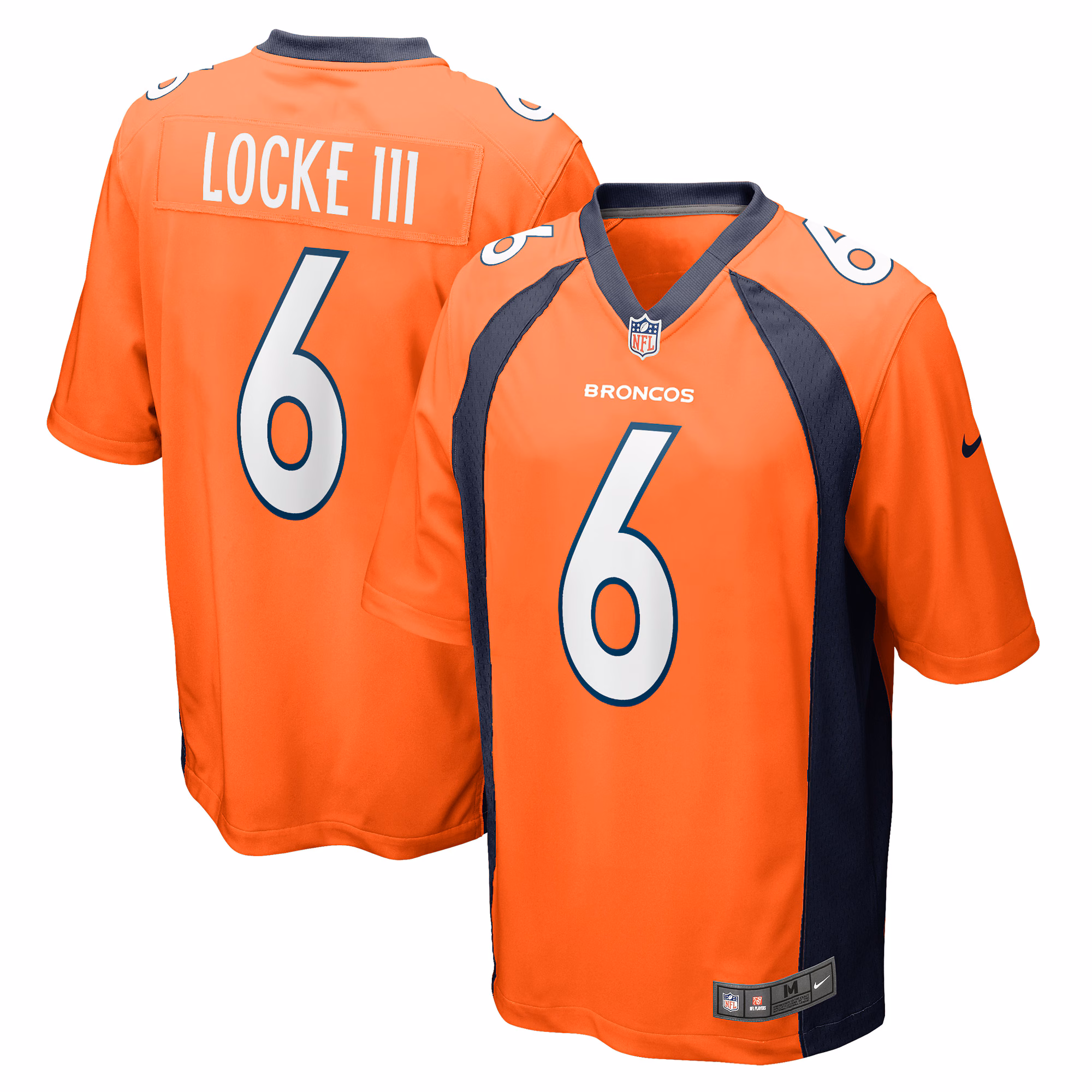 P.J. Locke Denver Broncos Game Player Jersey - Orange