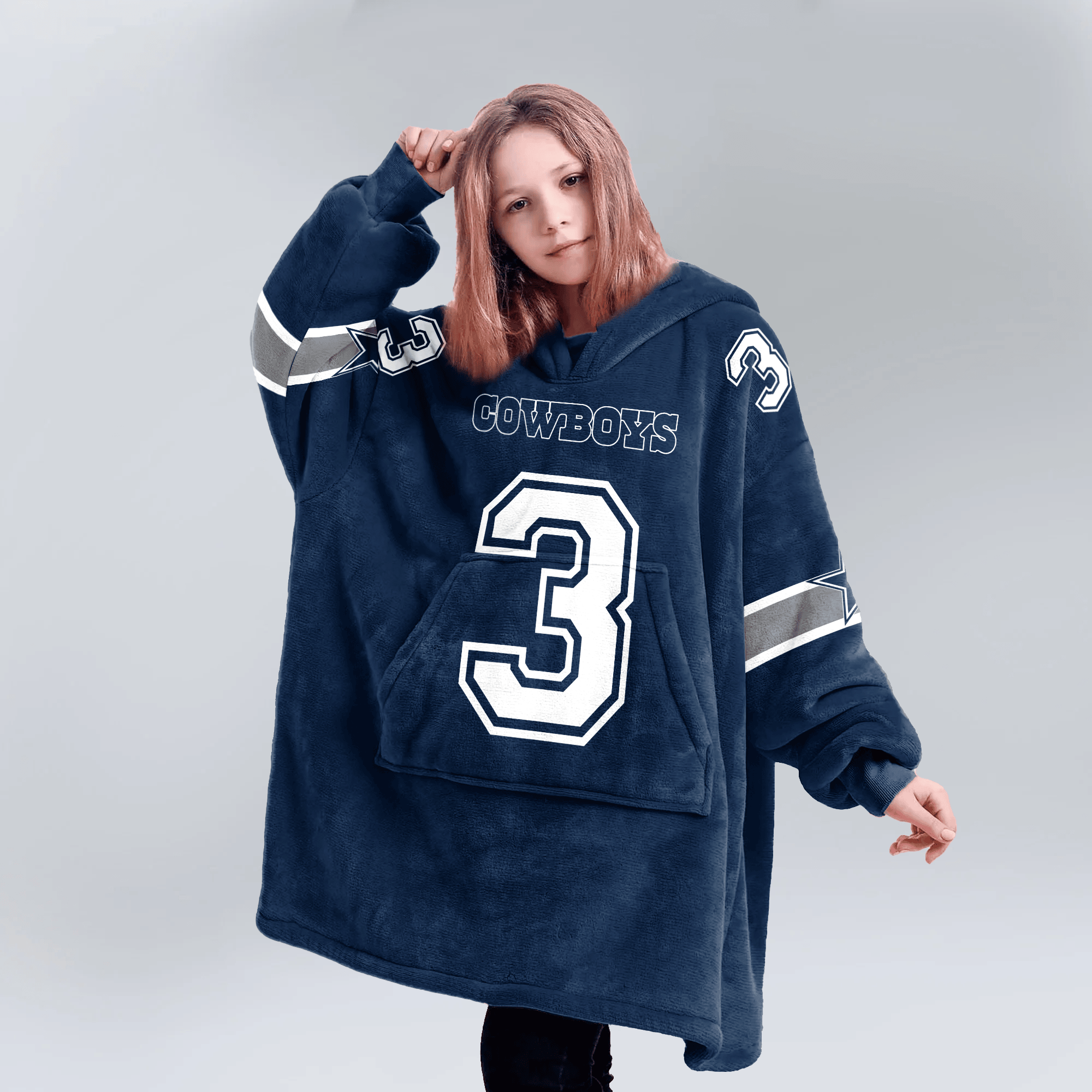 Kid G.P 3 Dallas Football Unisex Blanket Hoodie