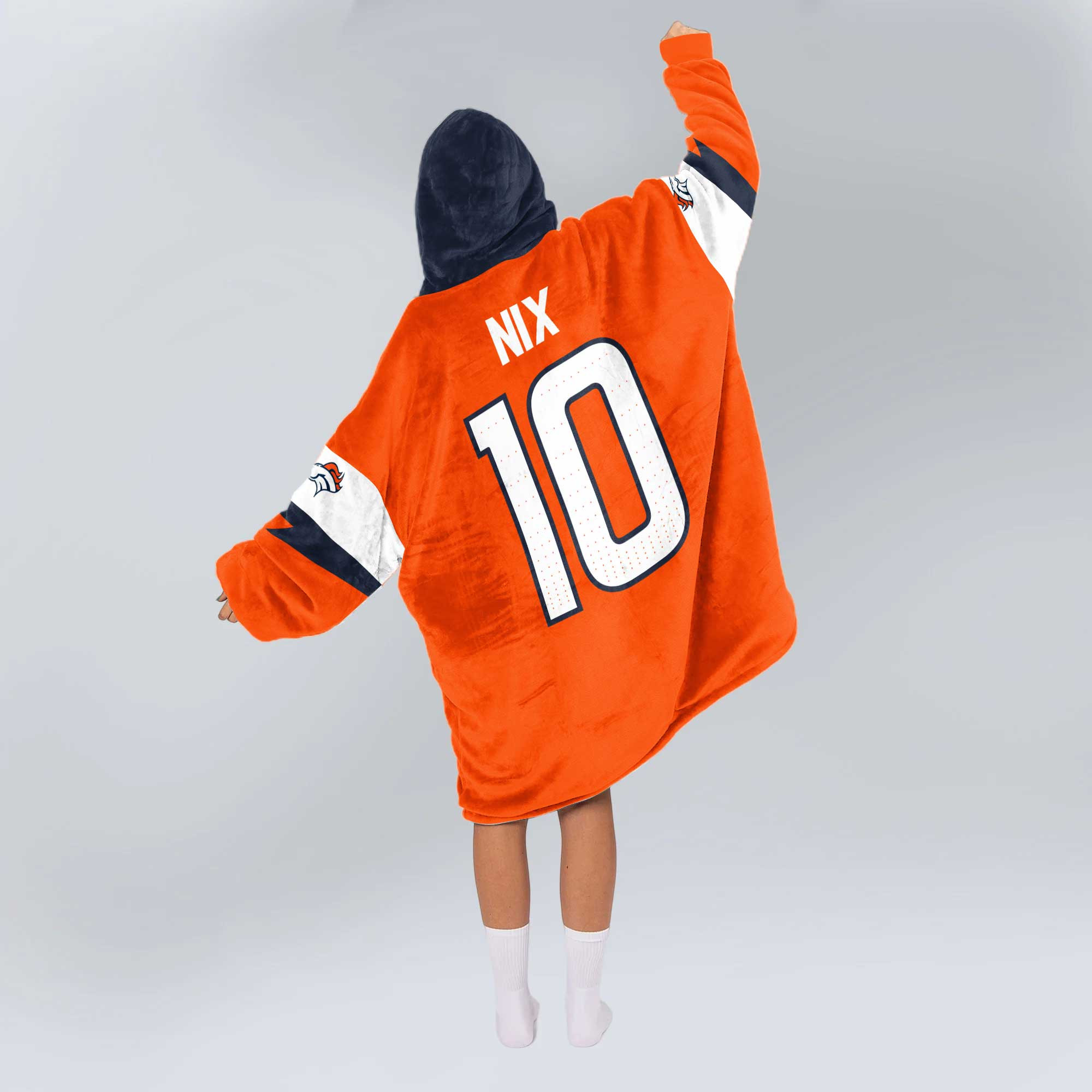 Adult B.N 10 Captain Denver Football Unisex Blanket Hoodie