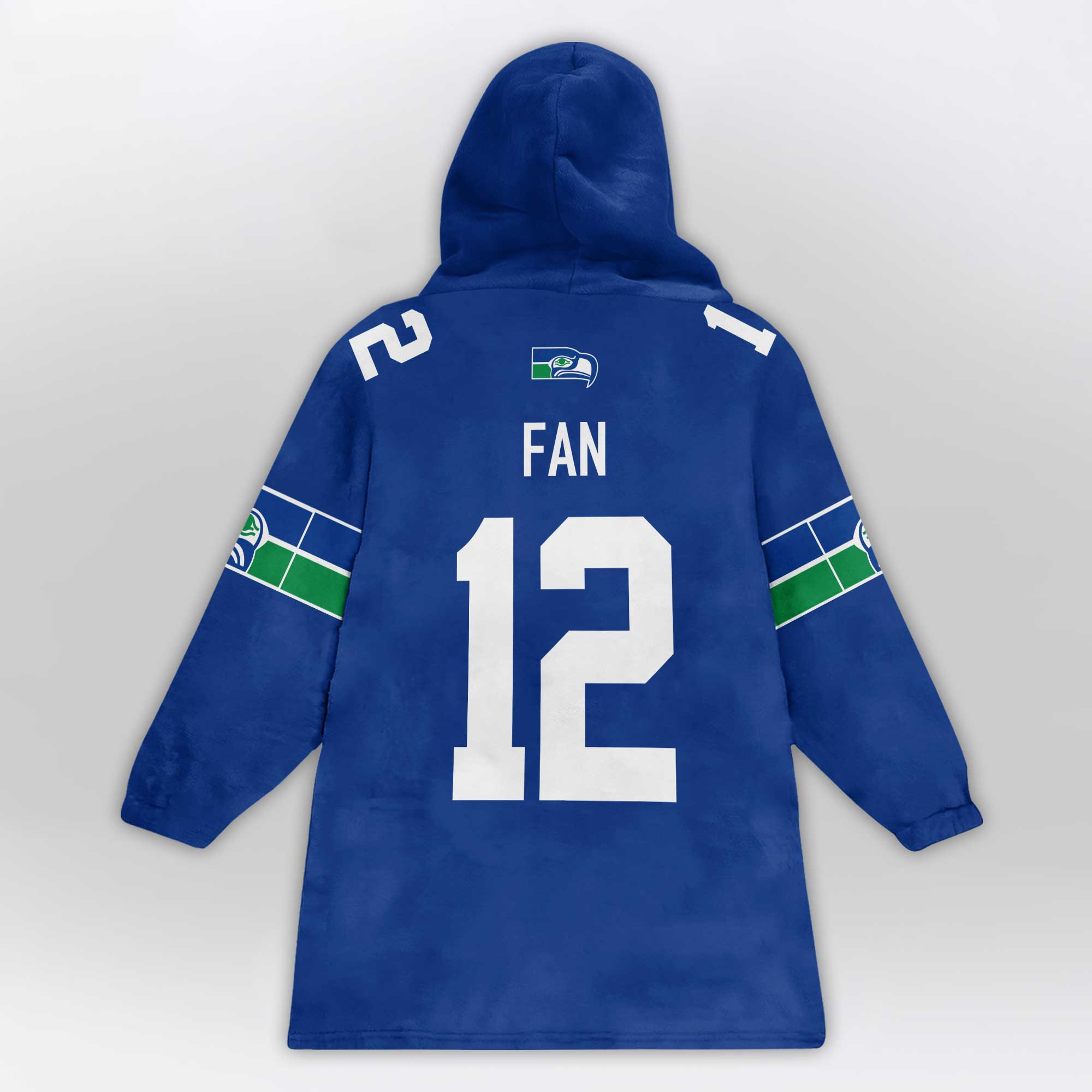 Kid 12 Seattle Football Unisex Blanket Hoodie