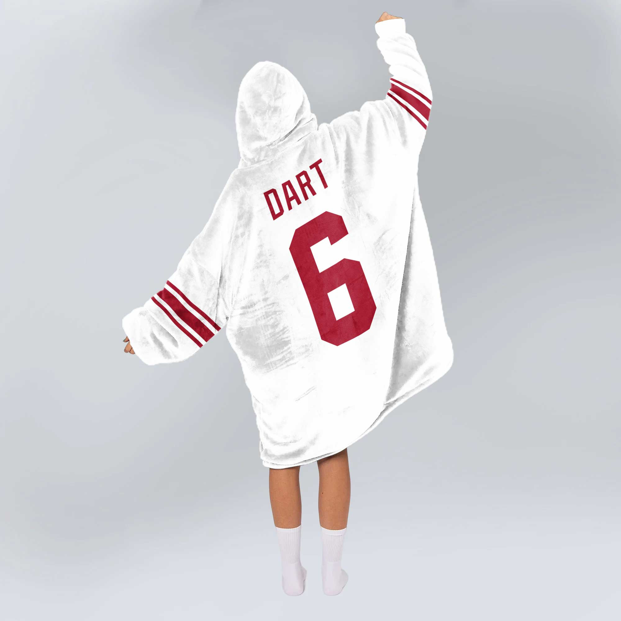 Adult J.D 6 New York G Football Unisex Blanket Hoodie
