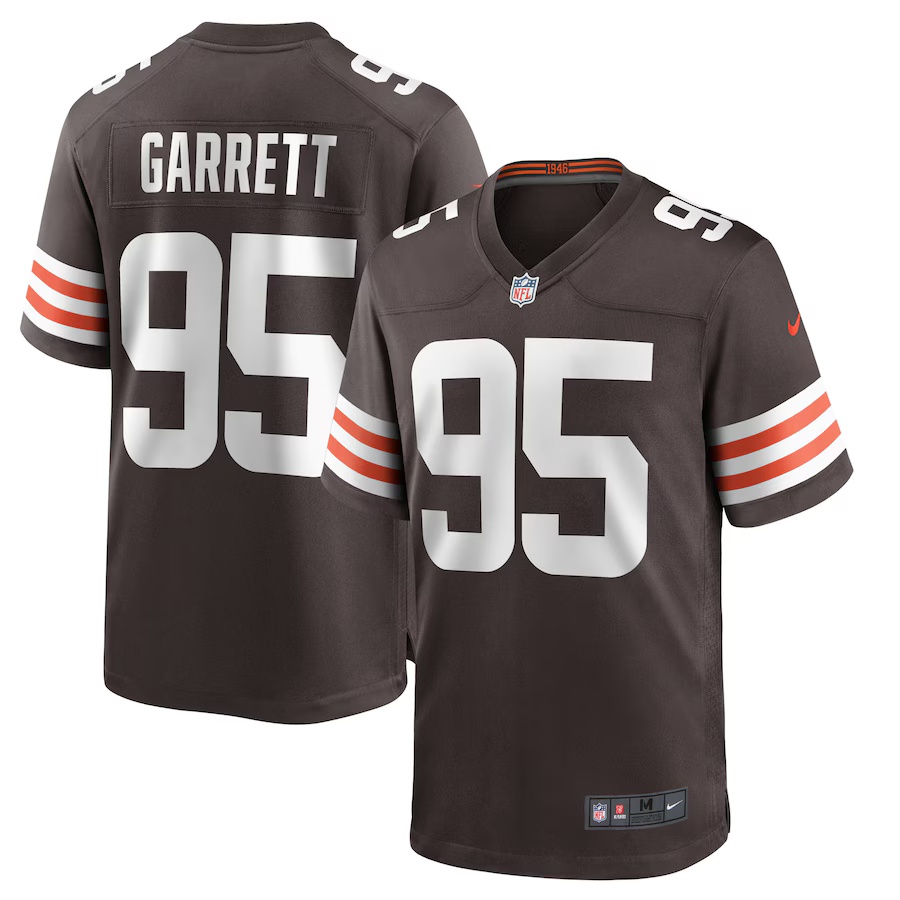 Men's Myles Garrett #95 Brown Cleveland Browns Player Game Jersey