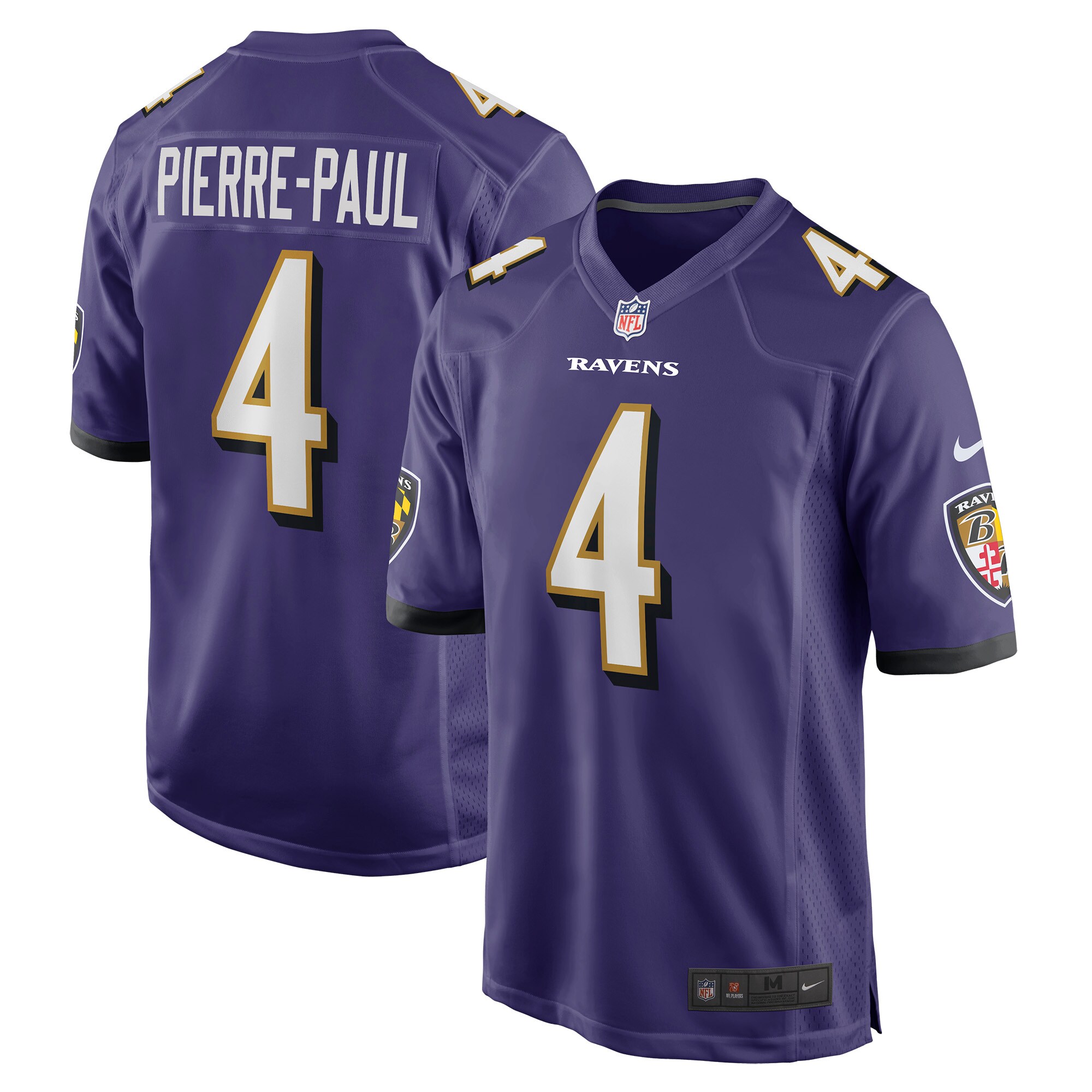 Jason Pierre-Paul Baltimore Ravens  Home Game Player Jersey - Purple